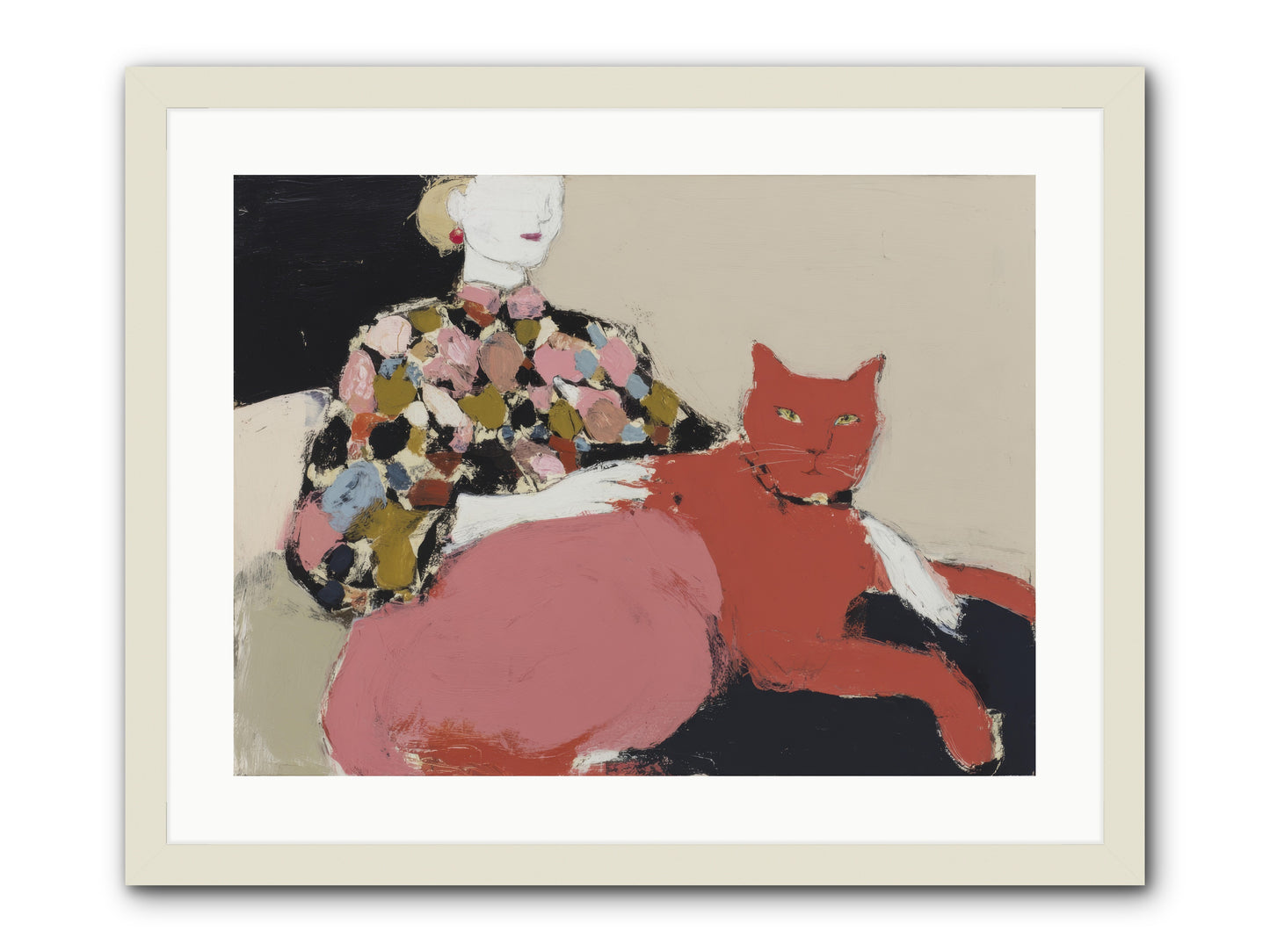 A Light Touch -- Framed Print - White 24x18