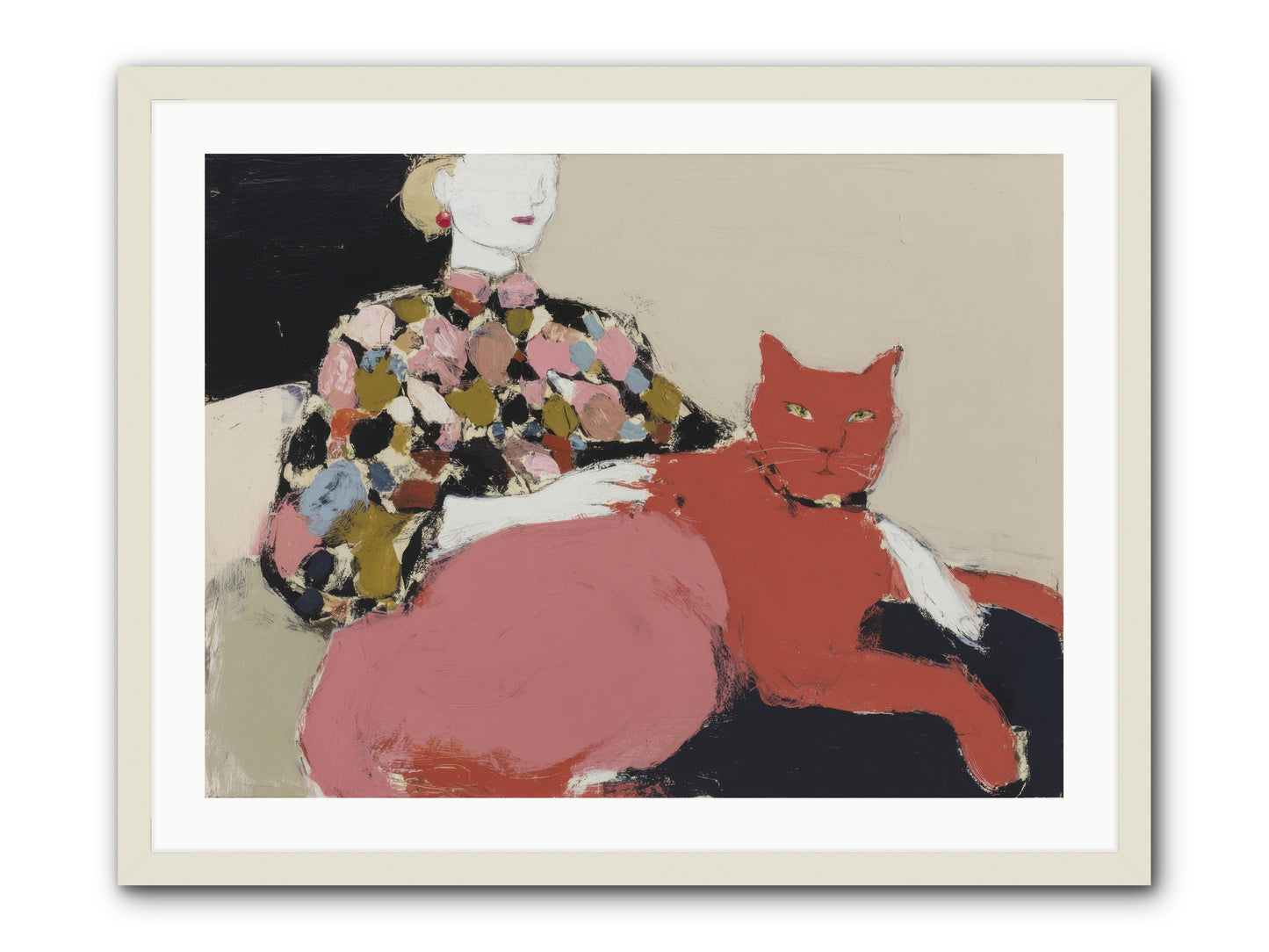 A Light Touch -- Framed Print - White 32x24