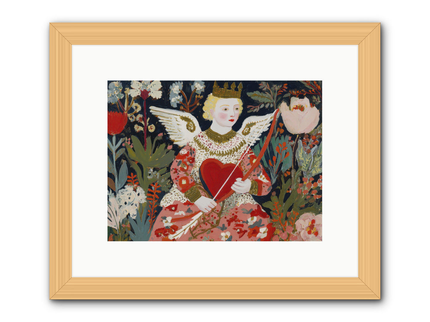 A Little Hymn For Your Heart -- Framed Print - Natural 12x9