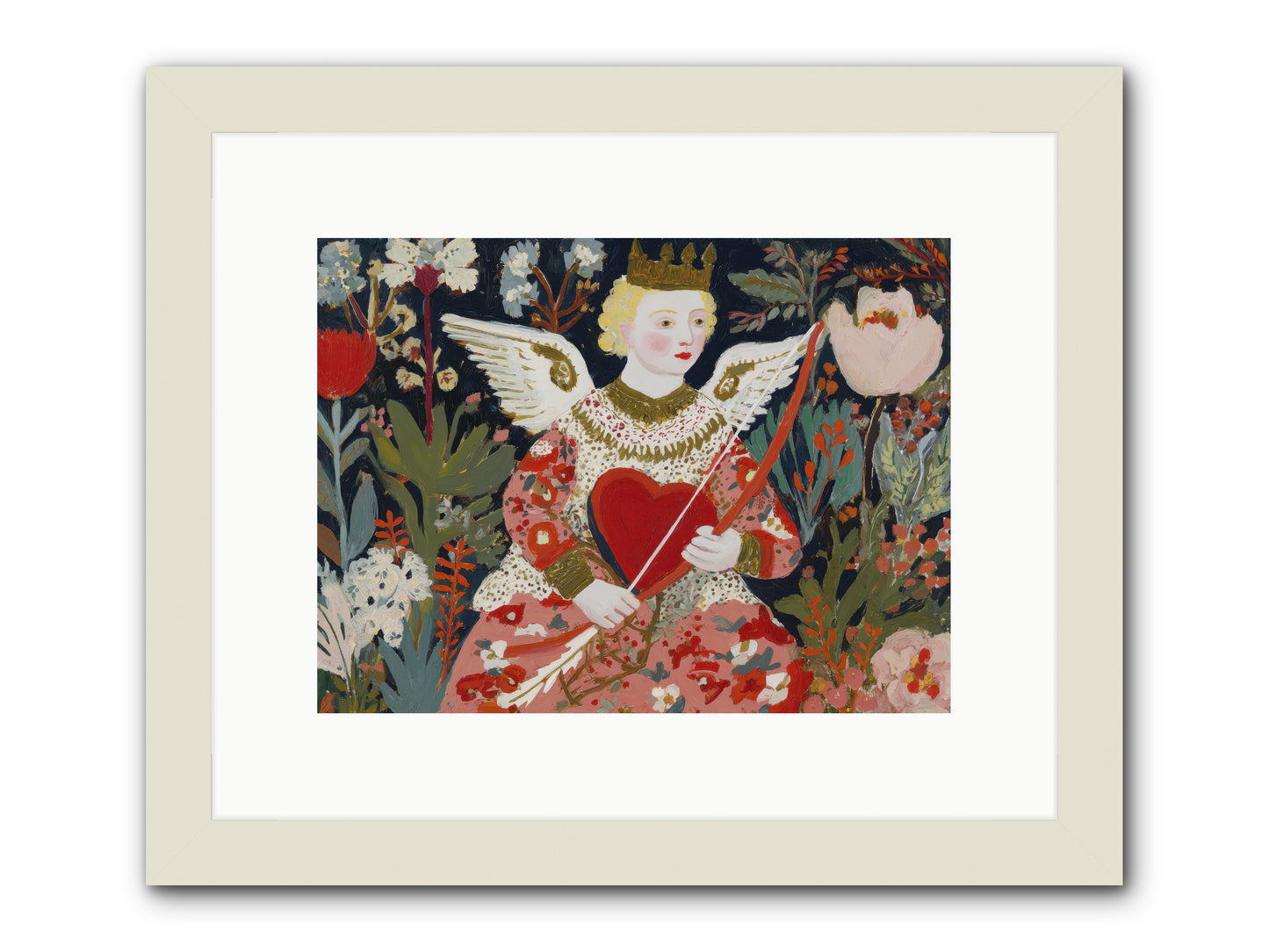 A Little Hymn For Your Heart -- Framed Print - White 12x9