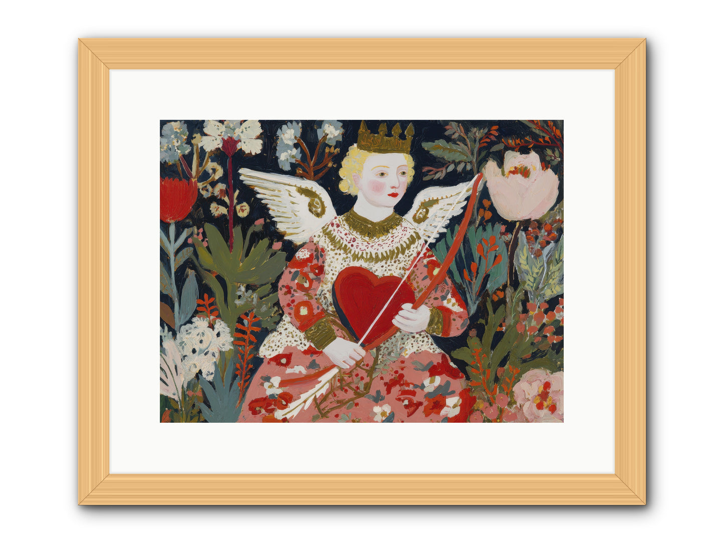 A Little Hymn For Your Heart -- Framed Print - Natural 16x12