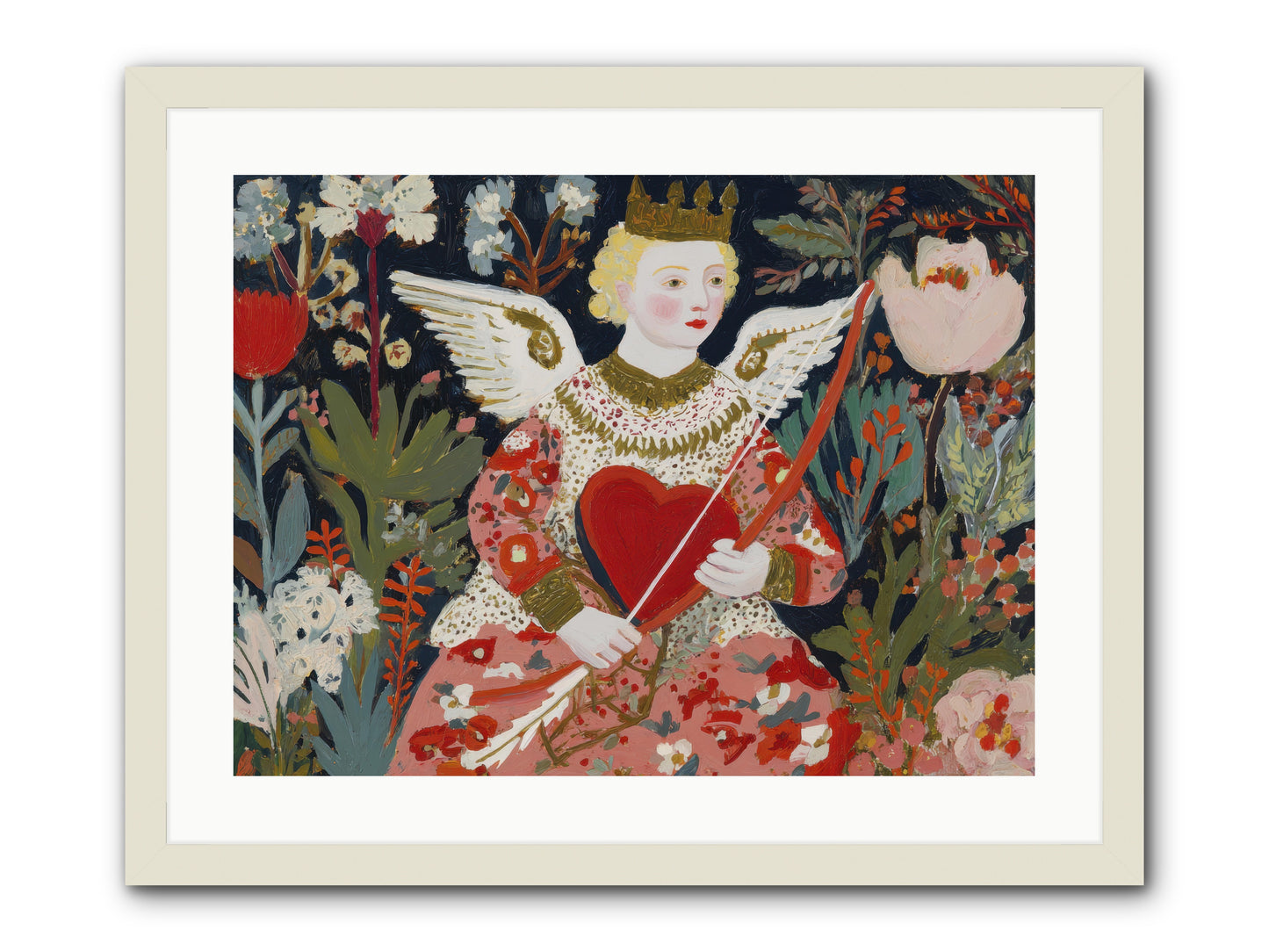 A Little Hymn For Your Heart -- Framed Print - White 24x18