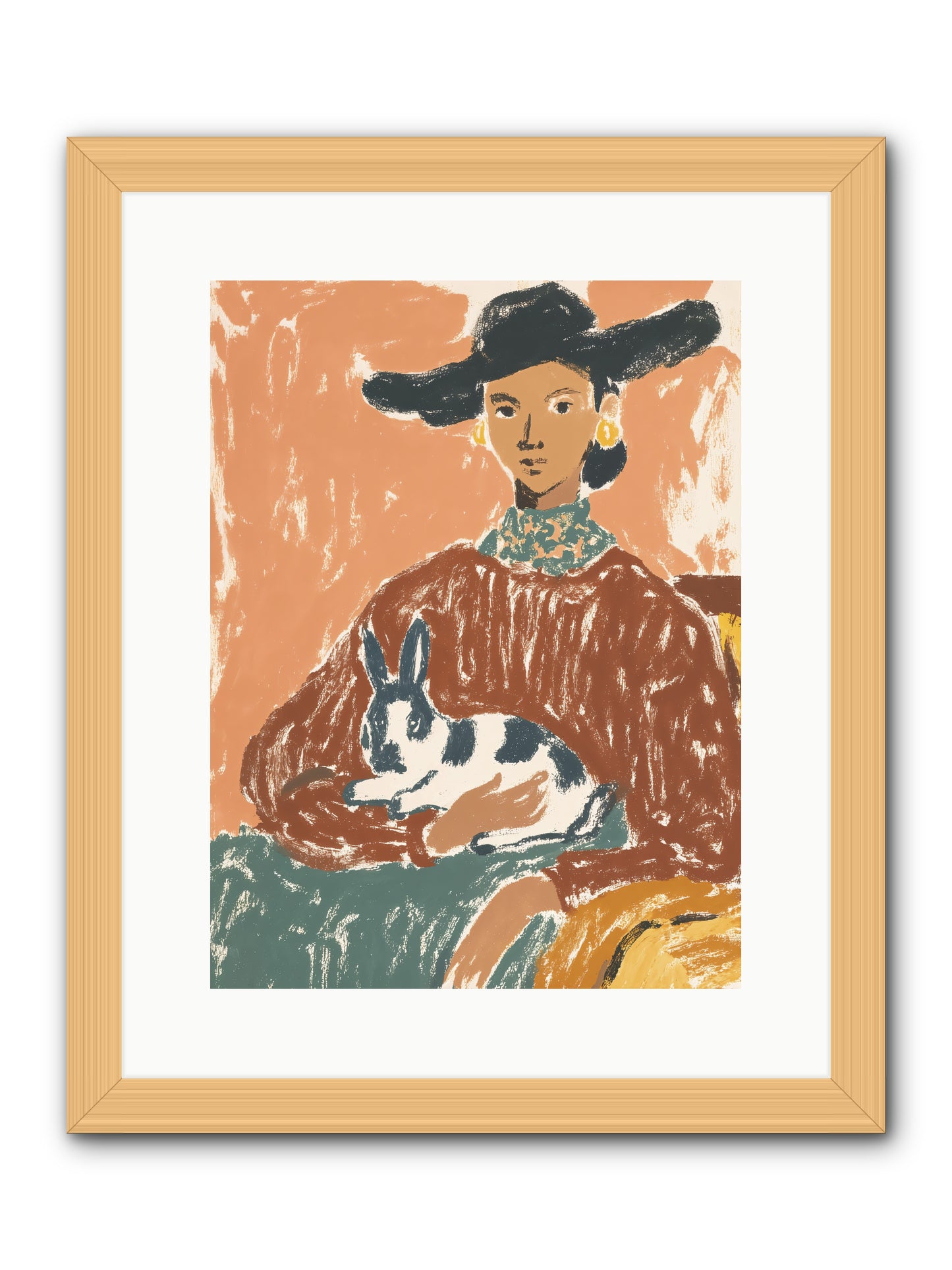 A Lullaby In The Making -- Framed Print - Natural 12x16