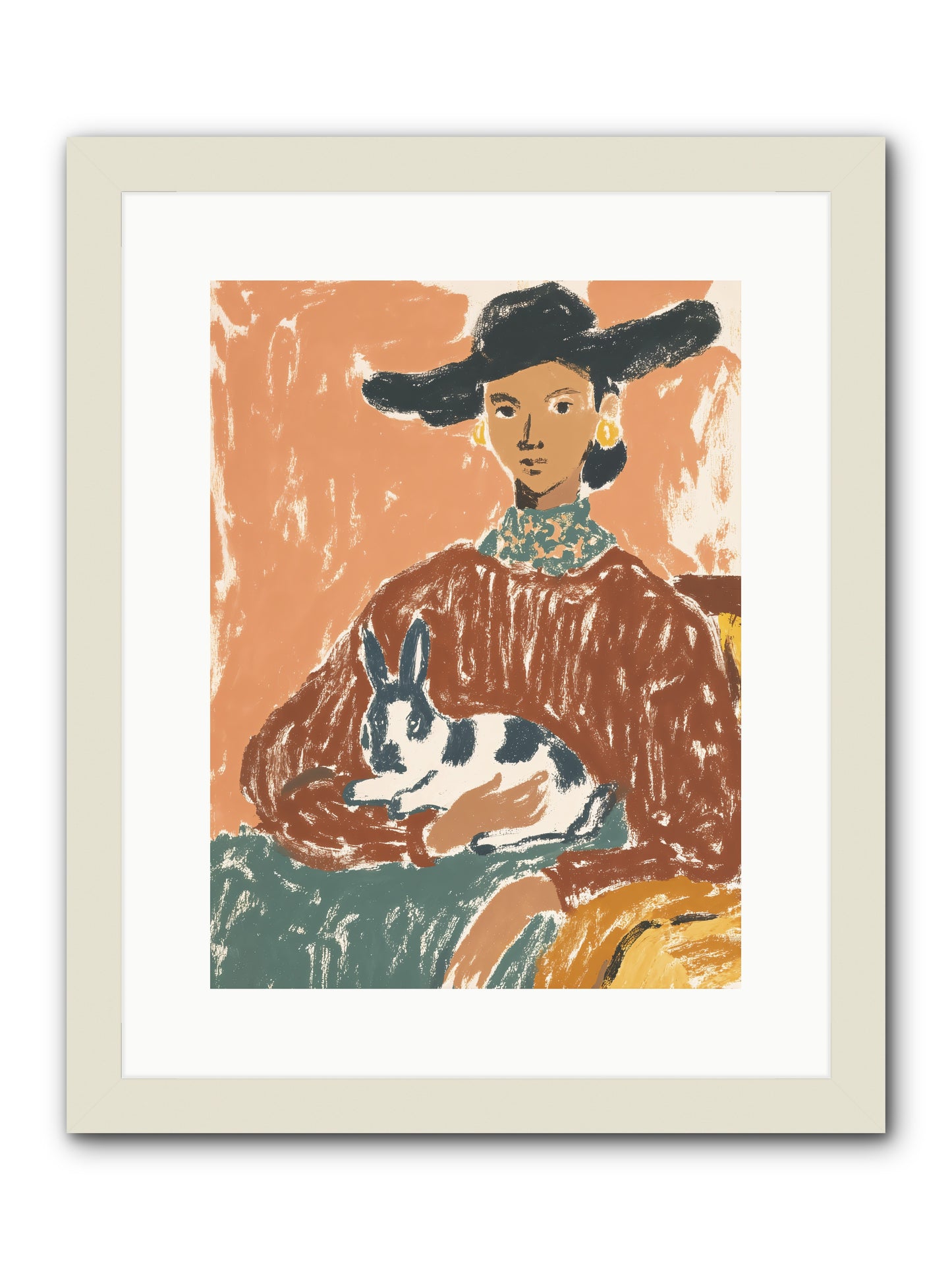 A Lullaby In The Making -- Framed Print - White 12x16