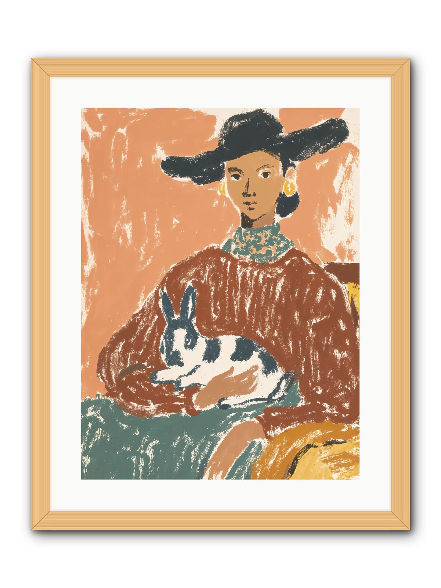A Lullaby In The Making -- Framed Print - Natural 18x24