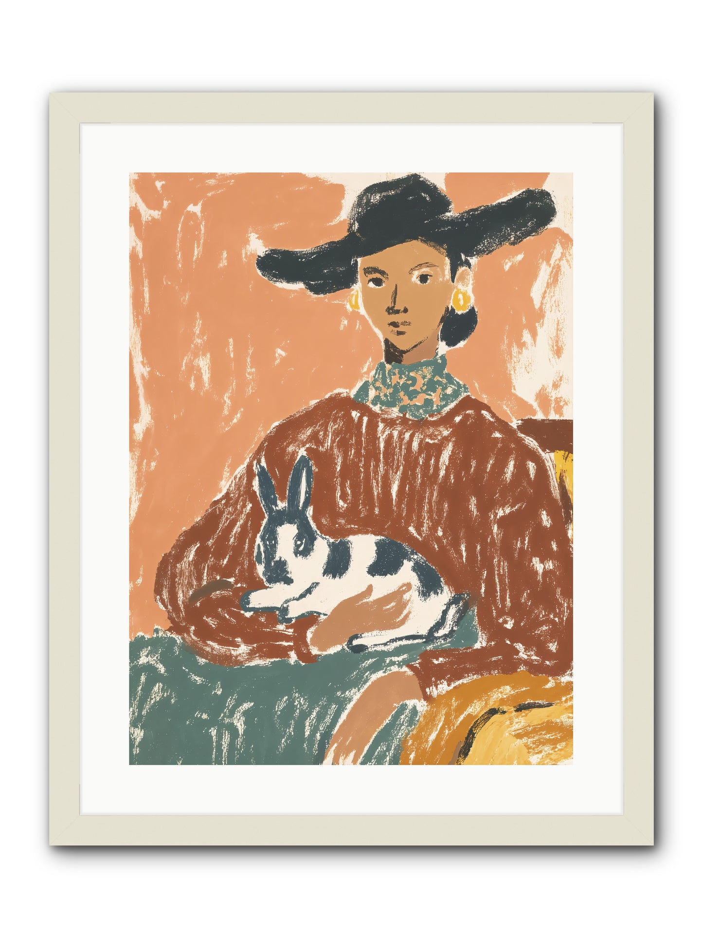 A Lullaby In The Making -- Framed Print - White 18x24