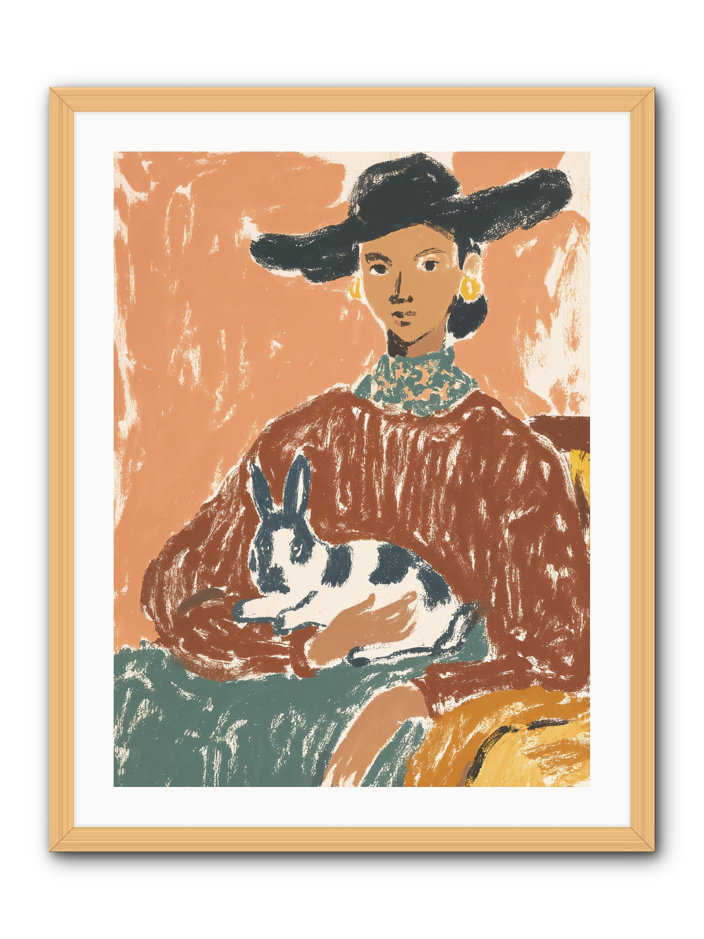 A Lullaby In The Making -- Framed Print - Natural 24x32