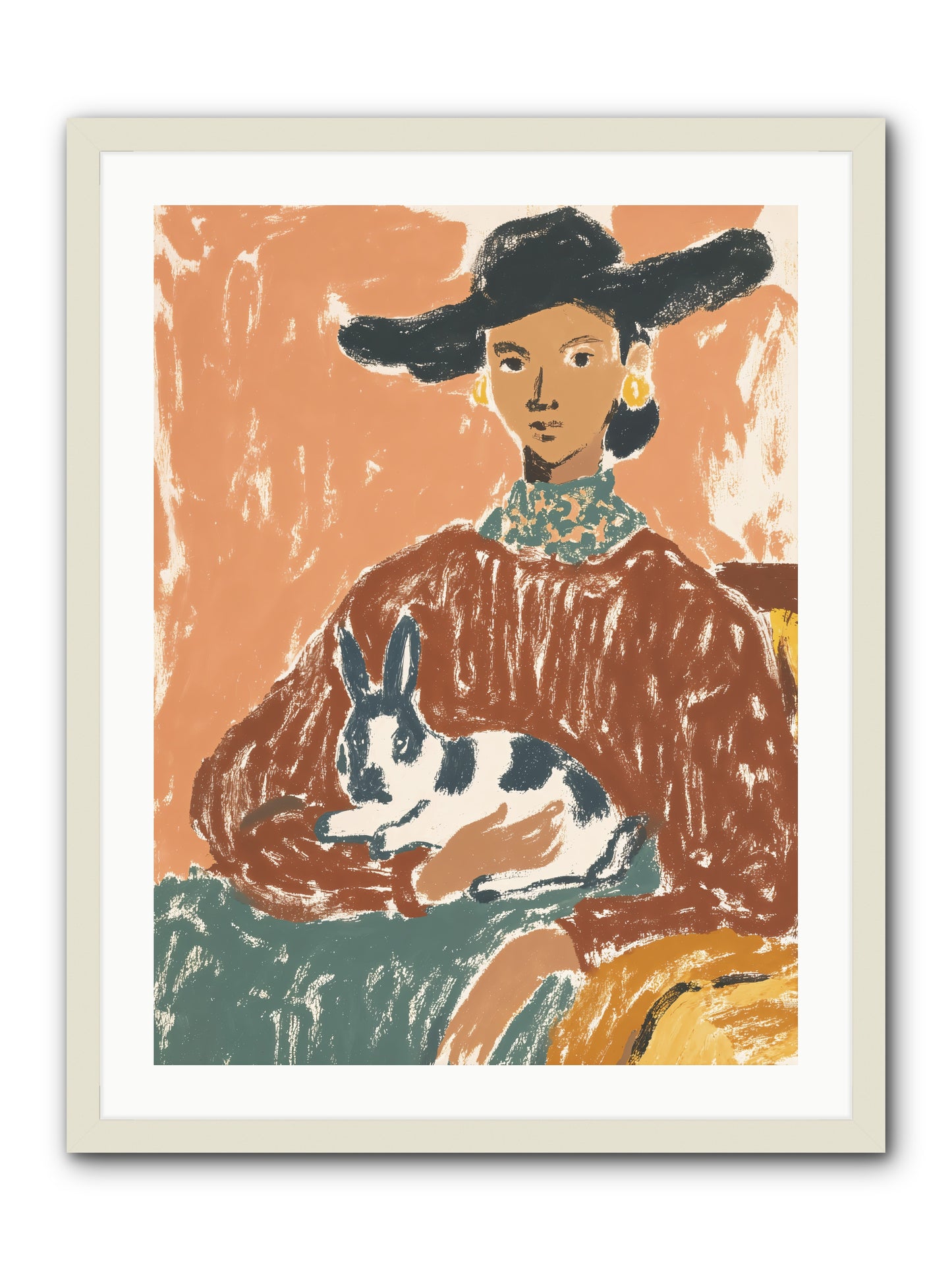 A Lullaby In The Making -- Framed Print - White 24x32