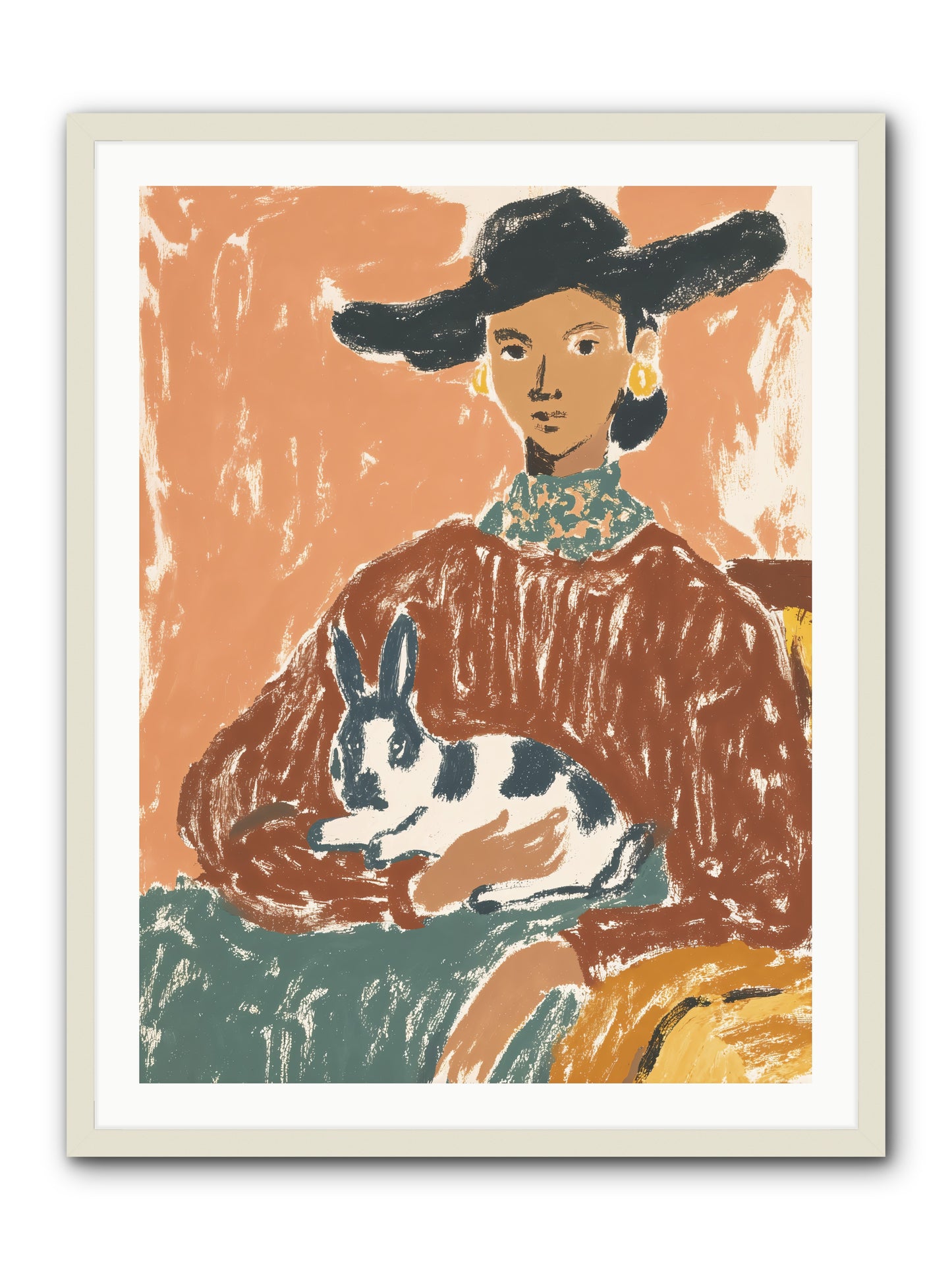 A Lullaby In The Making -- Framed Print - White 30x40