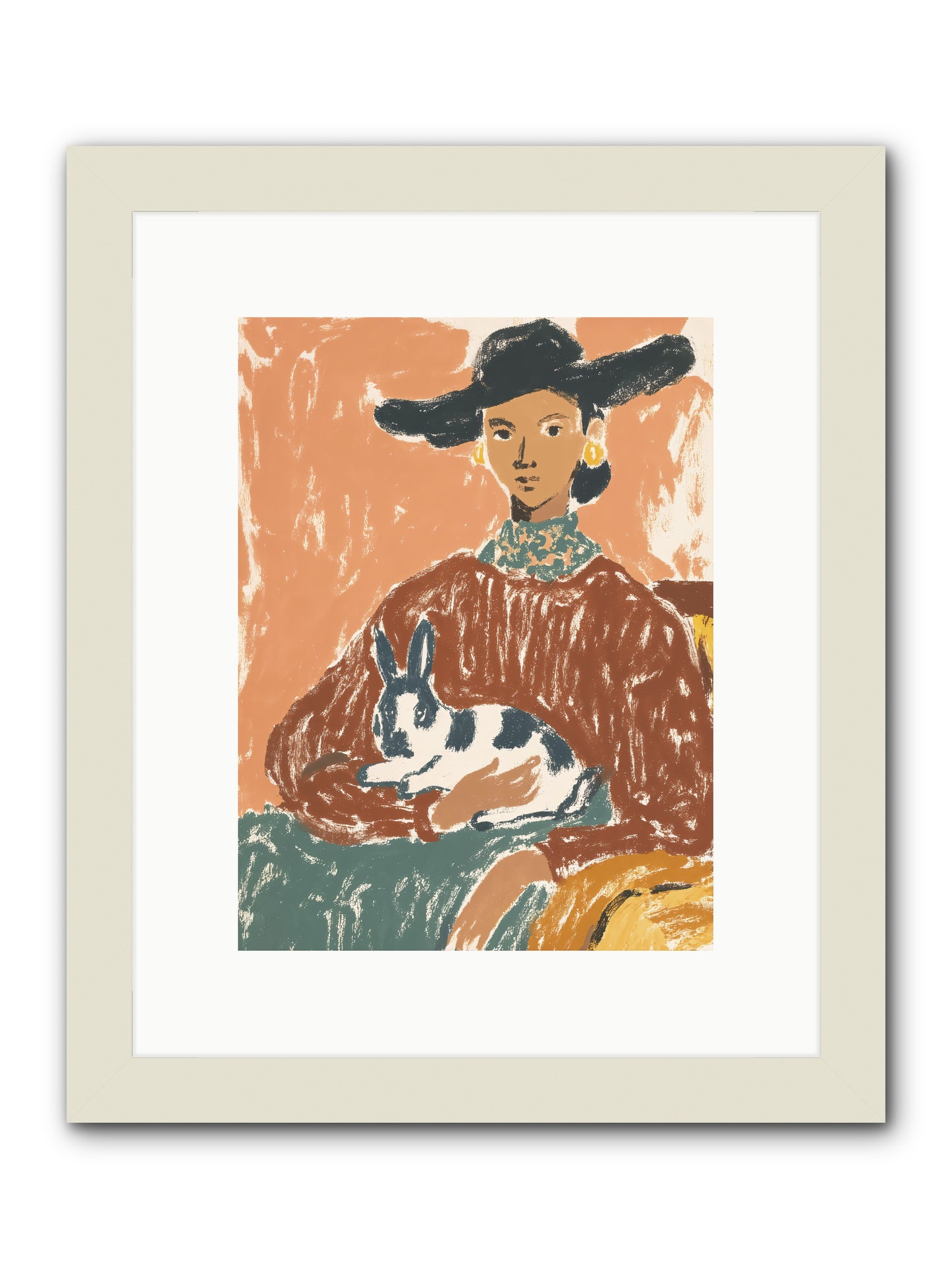 A Lullaby In The Making -- Framed Print - White 9x12