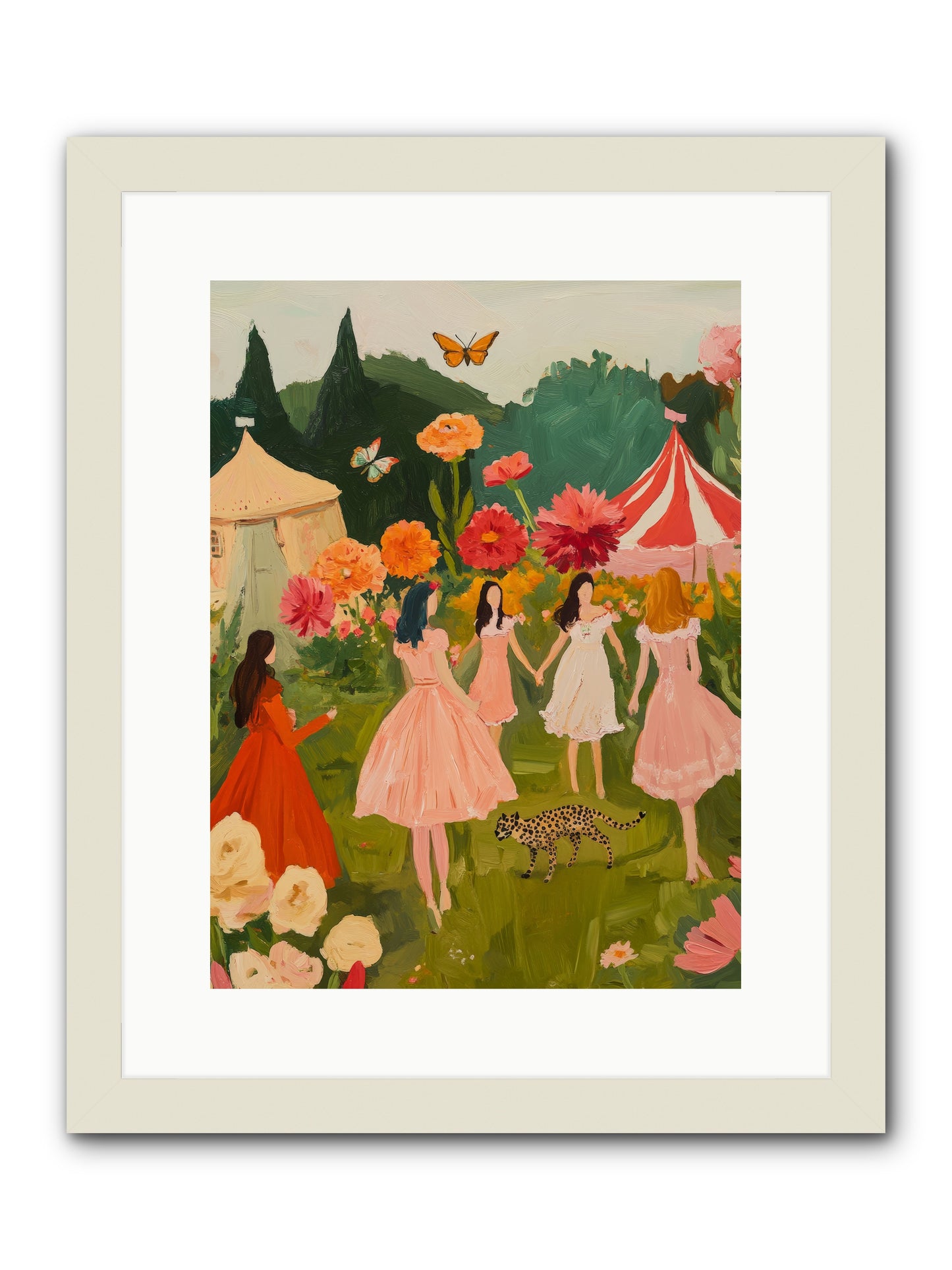 A Midsummer's SoiréeRez2 -- Framed Print - White 12x16