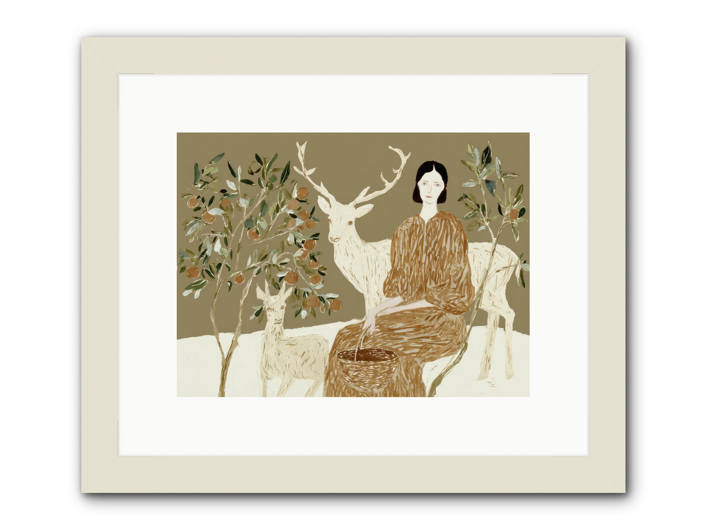 A Moment’s Grace -- Framed Print - White 12x9
