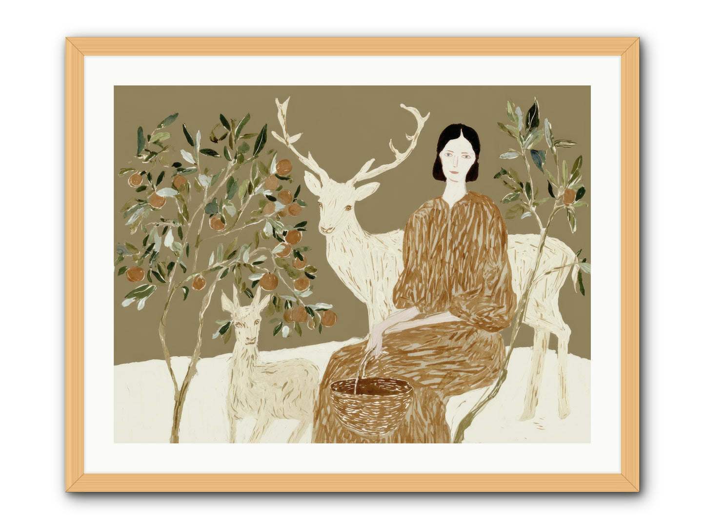 A Moment’s Grace -- Framed Print - Natural 32x24