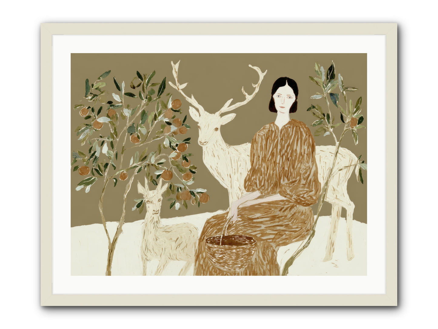 A Moment’s Grace -- Framed Print - White 32x24