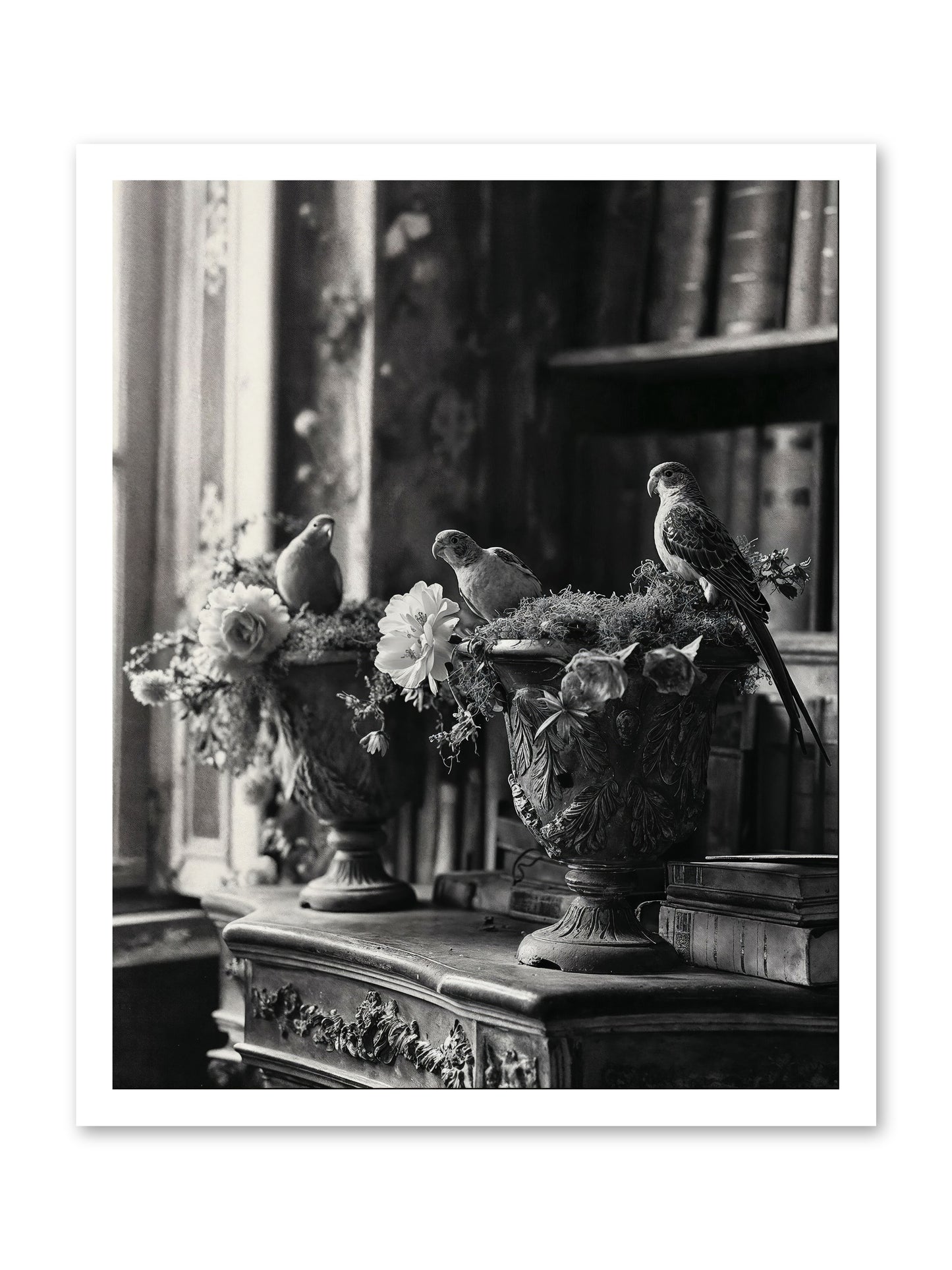 A Moody Repartee -- Loose Canvas Print 20x25