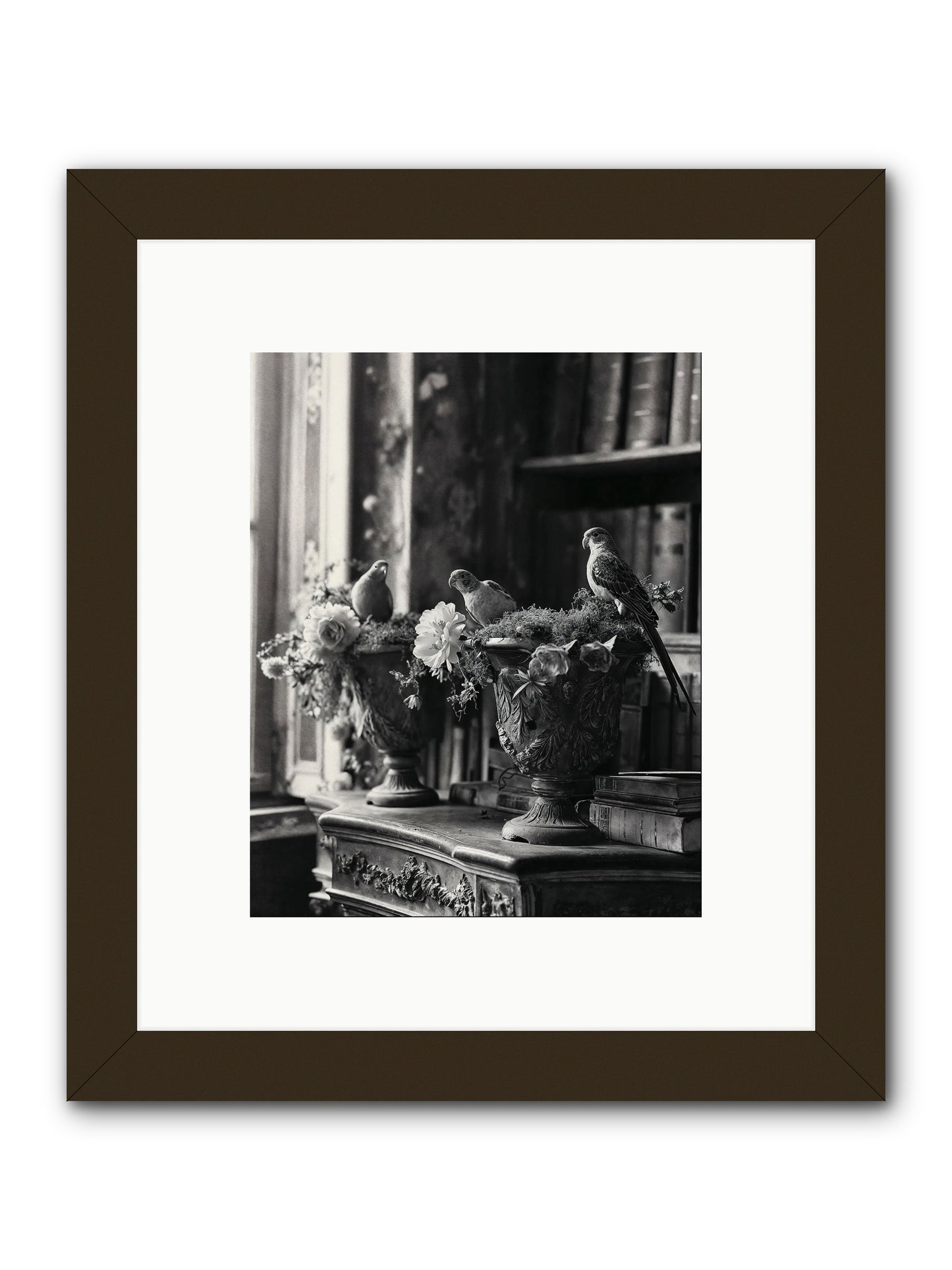 A Moody Repartee -- Framed Print - Black 8x10