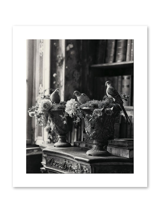 A Moody Repartee -- Paper Print 8x10
