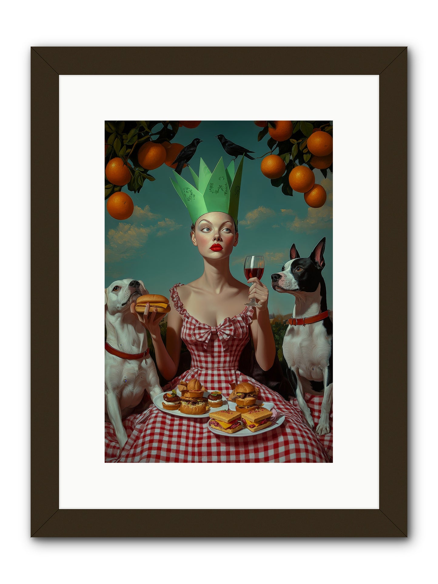 A Most Splendid Afternoon -- Framed Print - Black 10x15