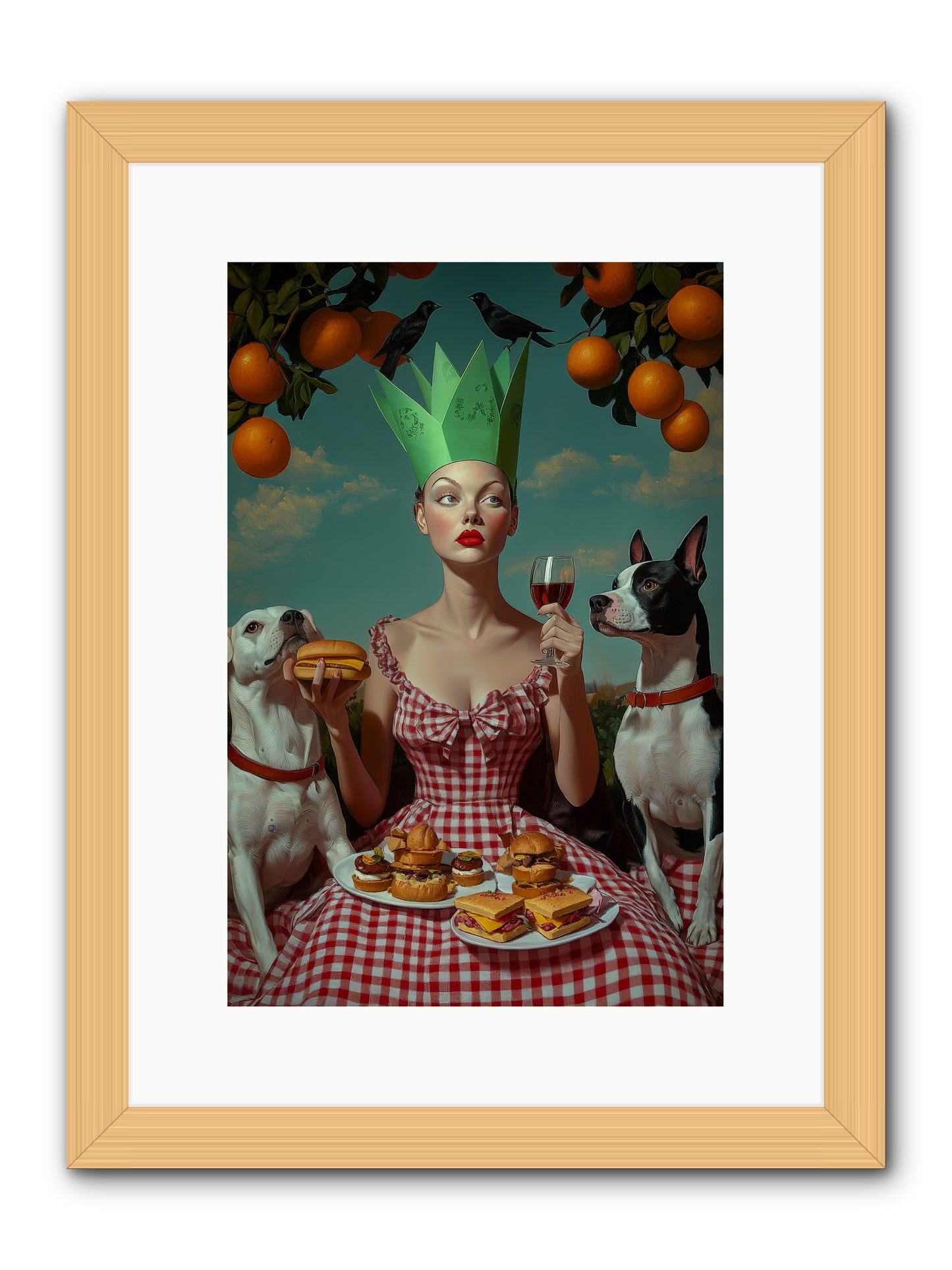 A Most Splendid Afternoon -- Framed Print - Natural 10x15