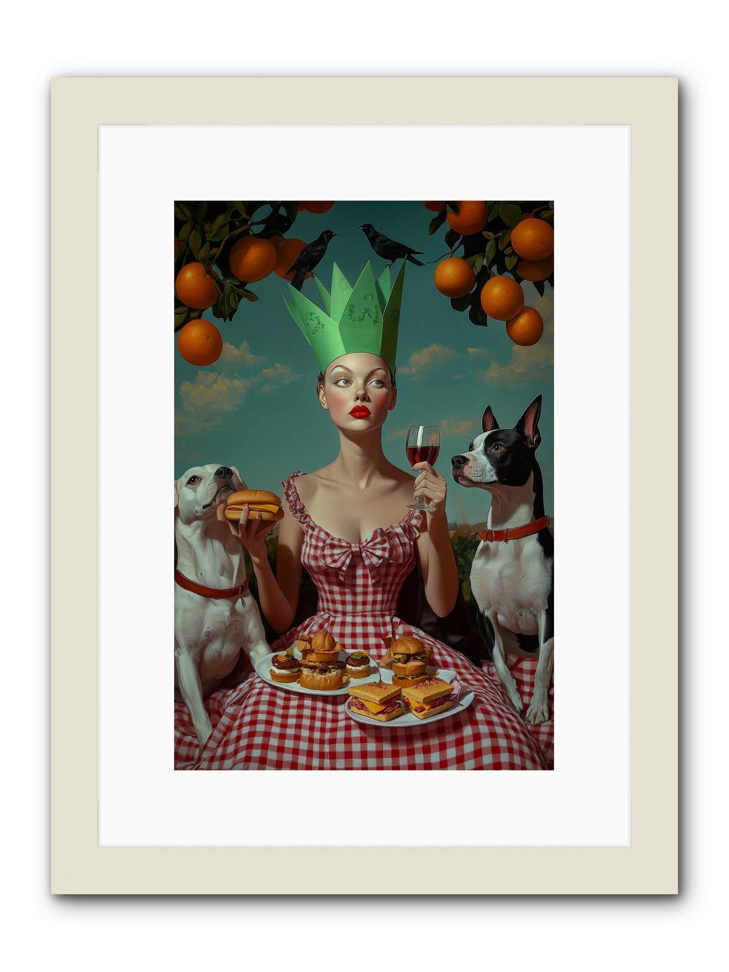 A Most Splendid Afternoon -- Framed Print - White 10x15