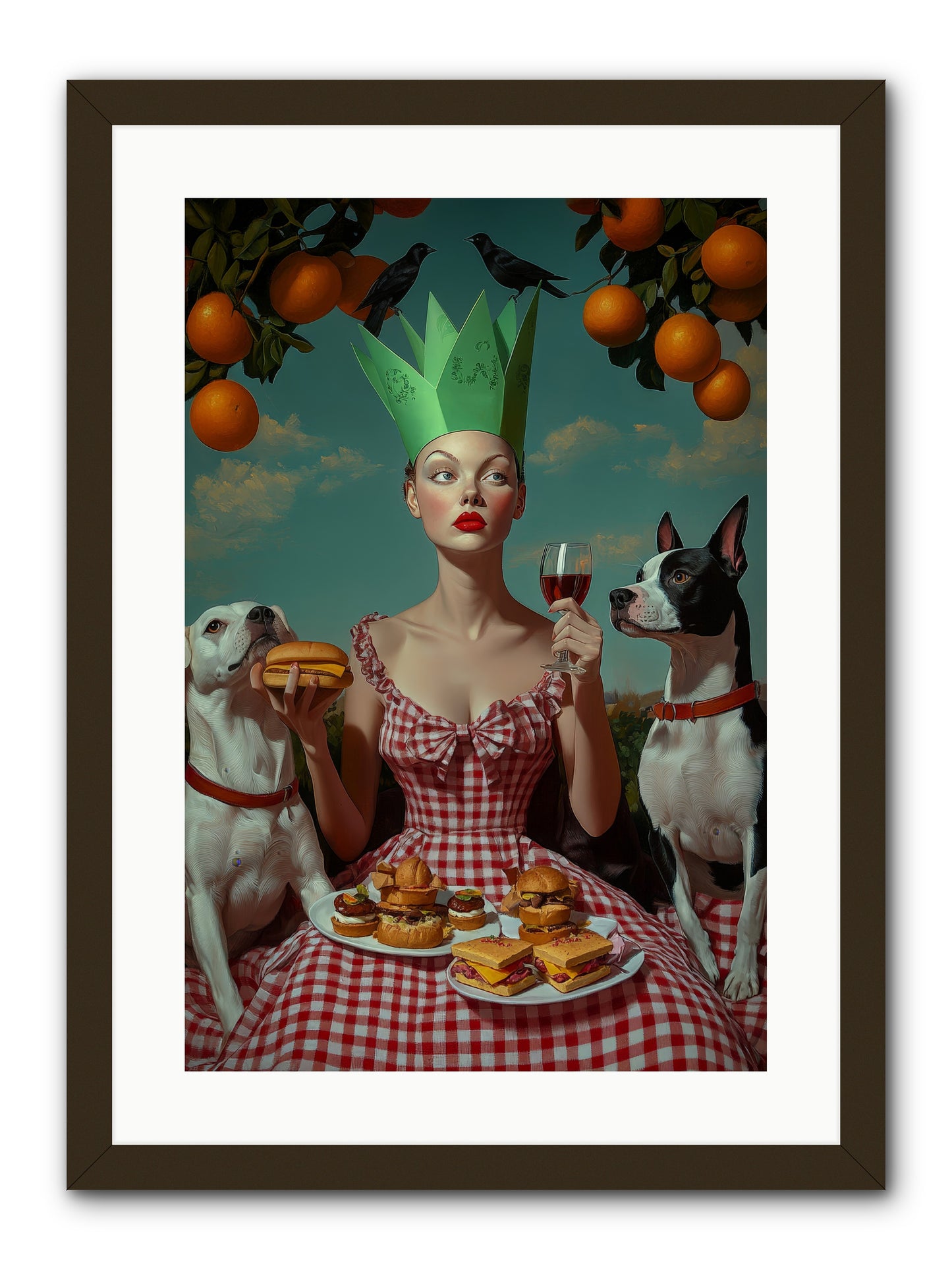 A Most Splendid Afternoon -- Framed Print - Black 16x24