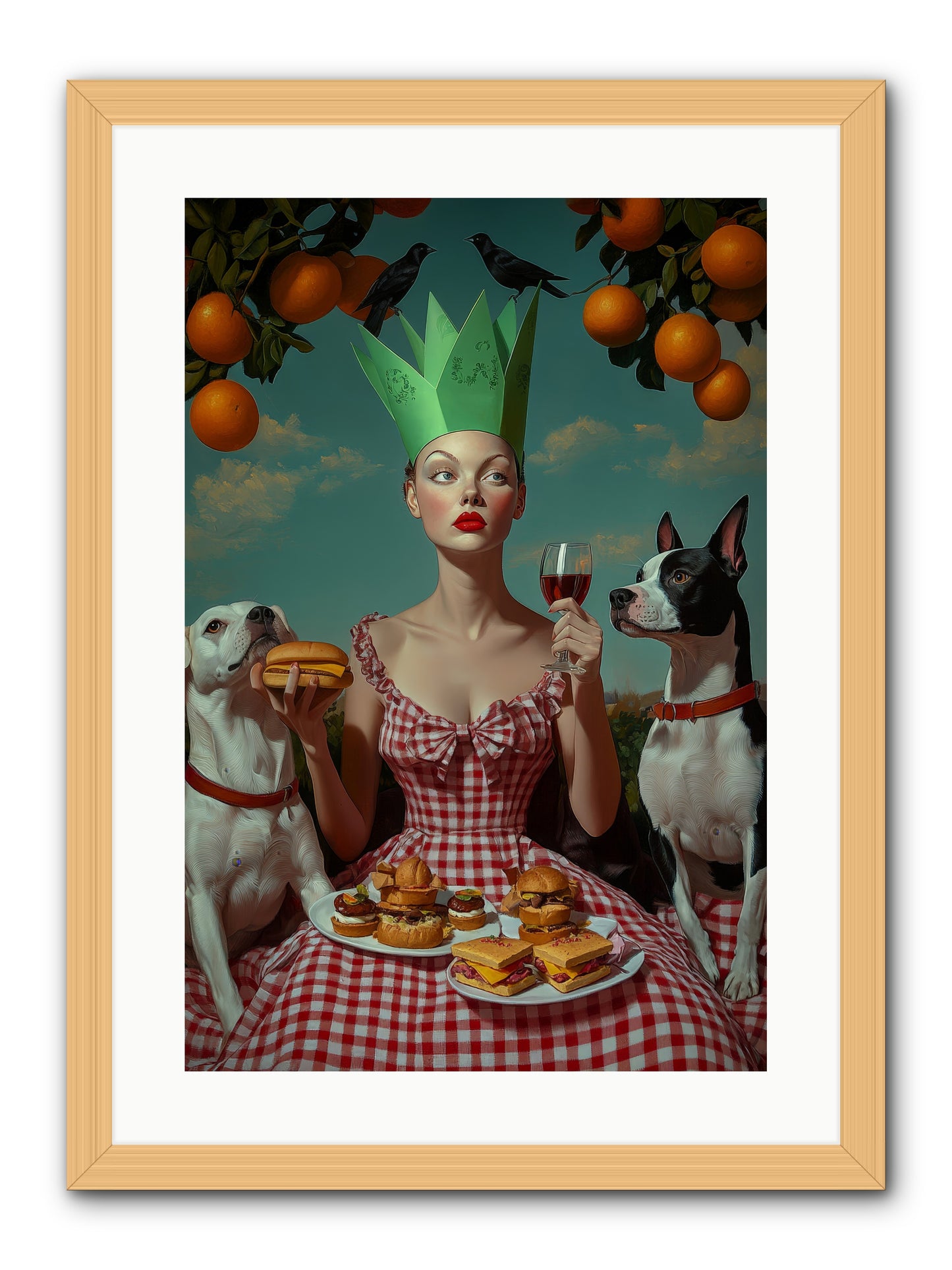 A Most Splendid Afternoon -- Framed Print - Natural 16x24