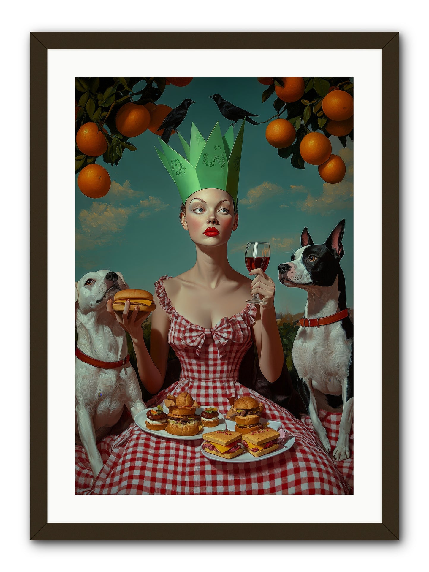 A Most Splendid Afternoon -- Framed Print - Black 20x30