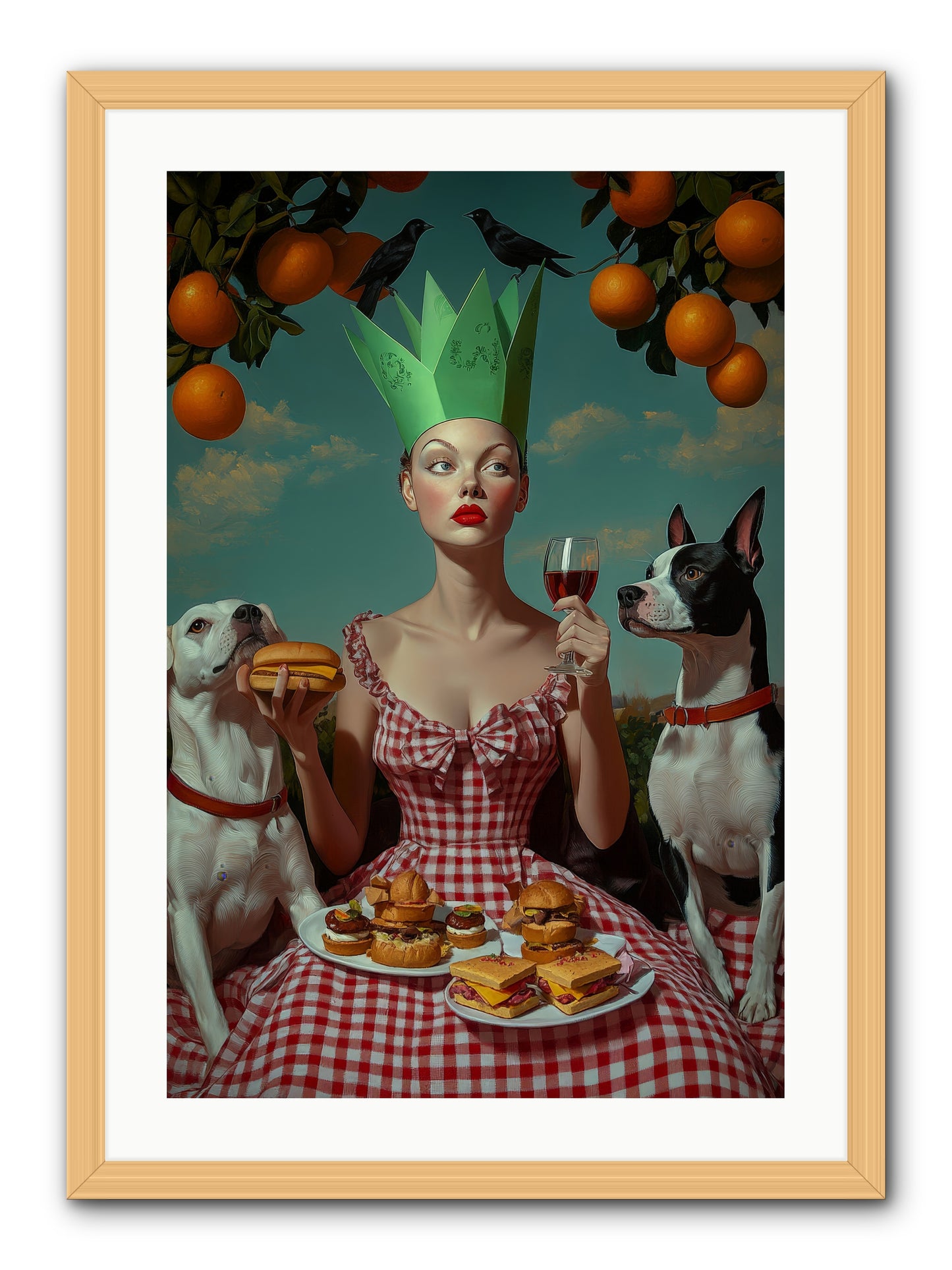 A Most Splendid Afternoon -- Framed Print - Natural 20x30