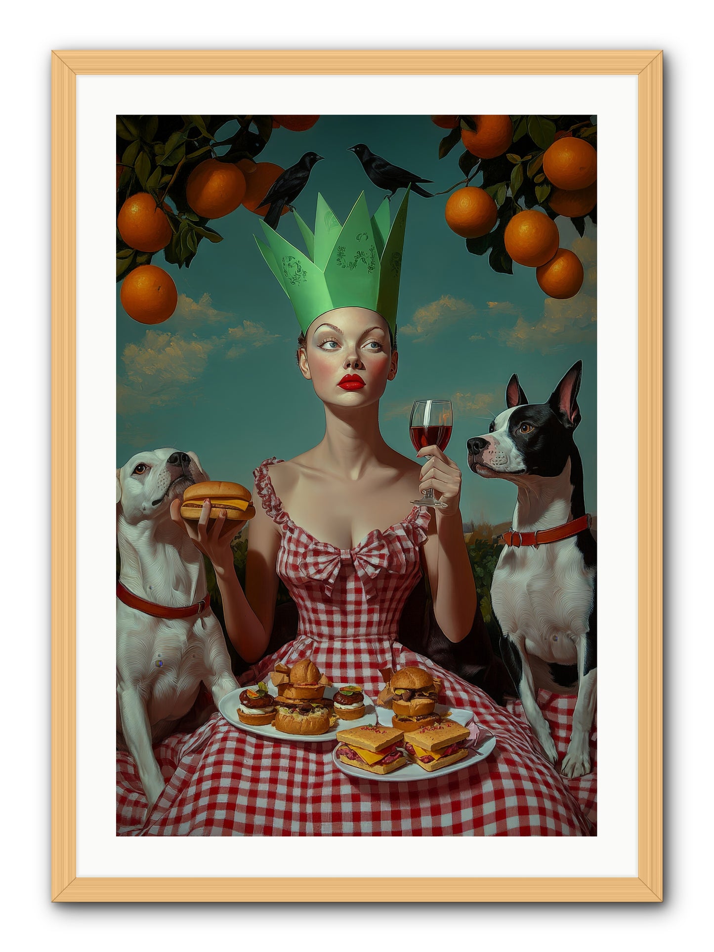 A Most Splendid Afternoon -- Framed Print - Natural 24x36