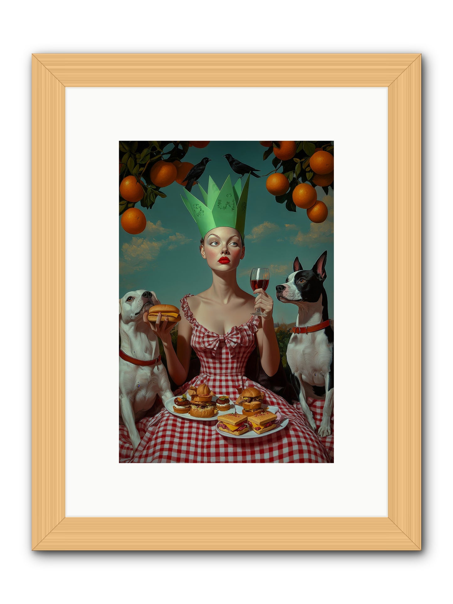 A Most Splendid Afternoon -- Framed Print - Natural 8x12