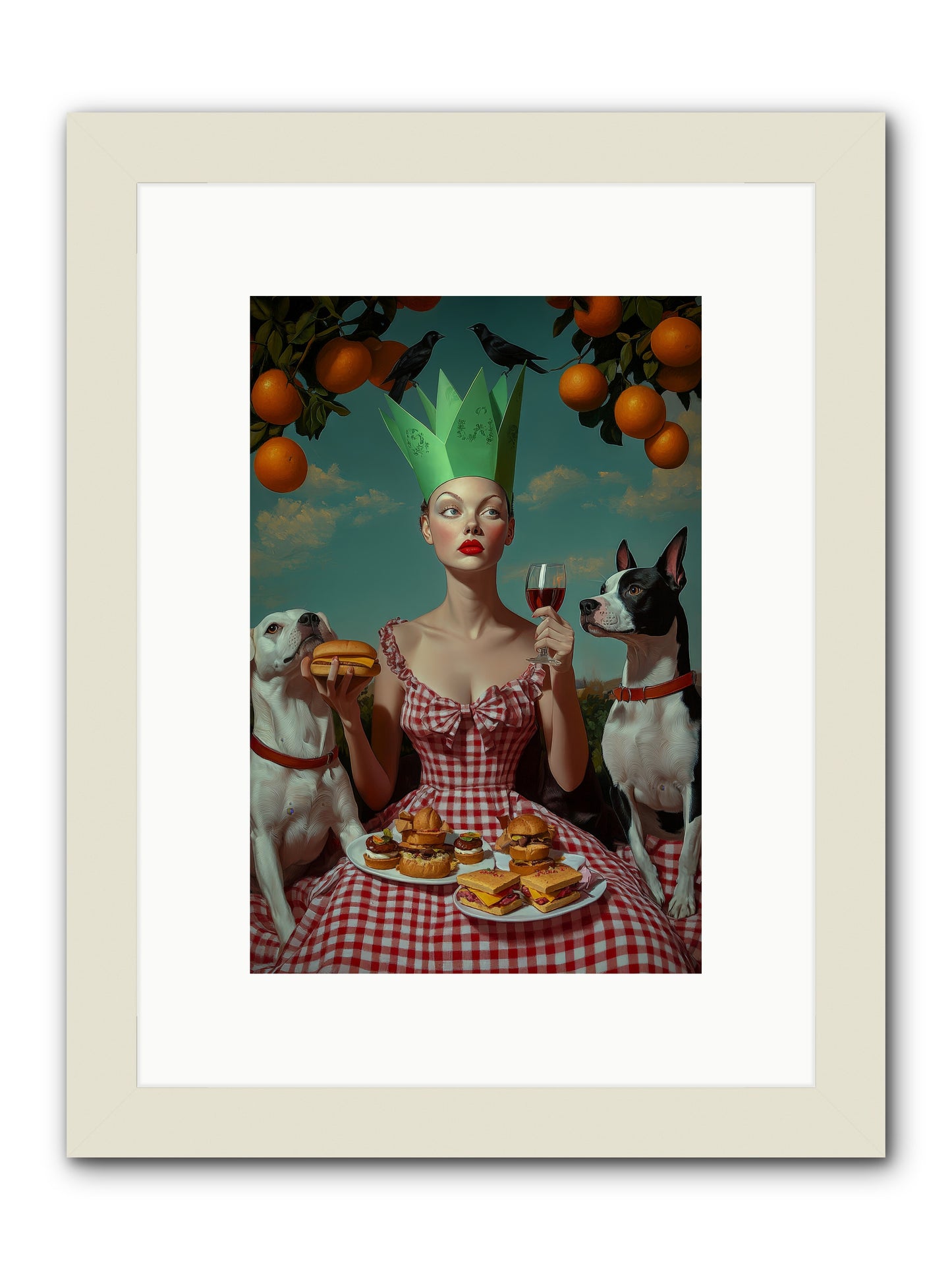 A Most Splendid Afternoon -- Framed Print - White 8x12