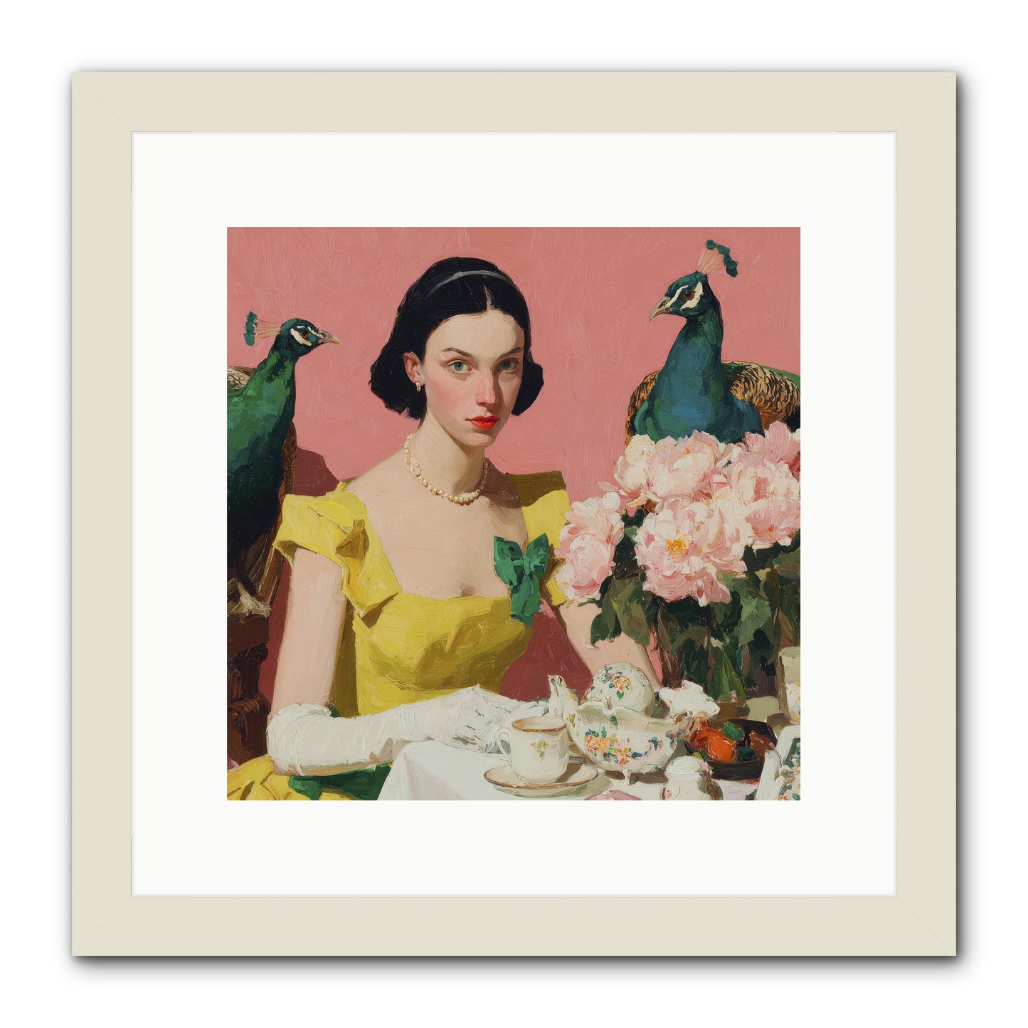 A Night to Be Remembered -- Framed Print - White 12x12