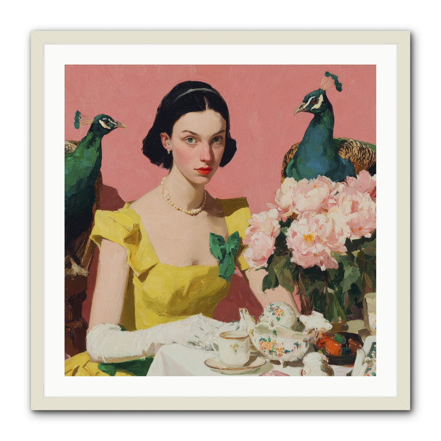 A Night to Be Remembered -- Framed Print - White 30x30