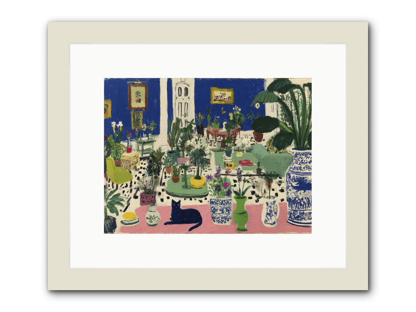 A Paradise of His Own -- Framed Print - White 12x9