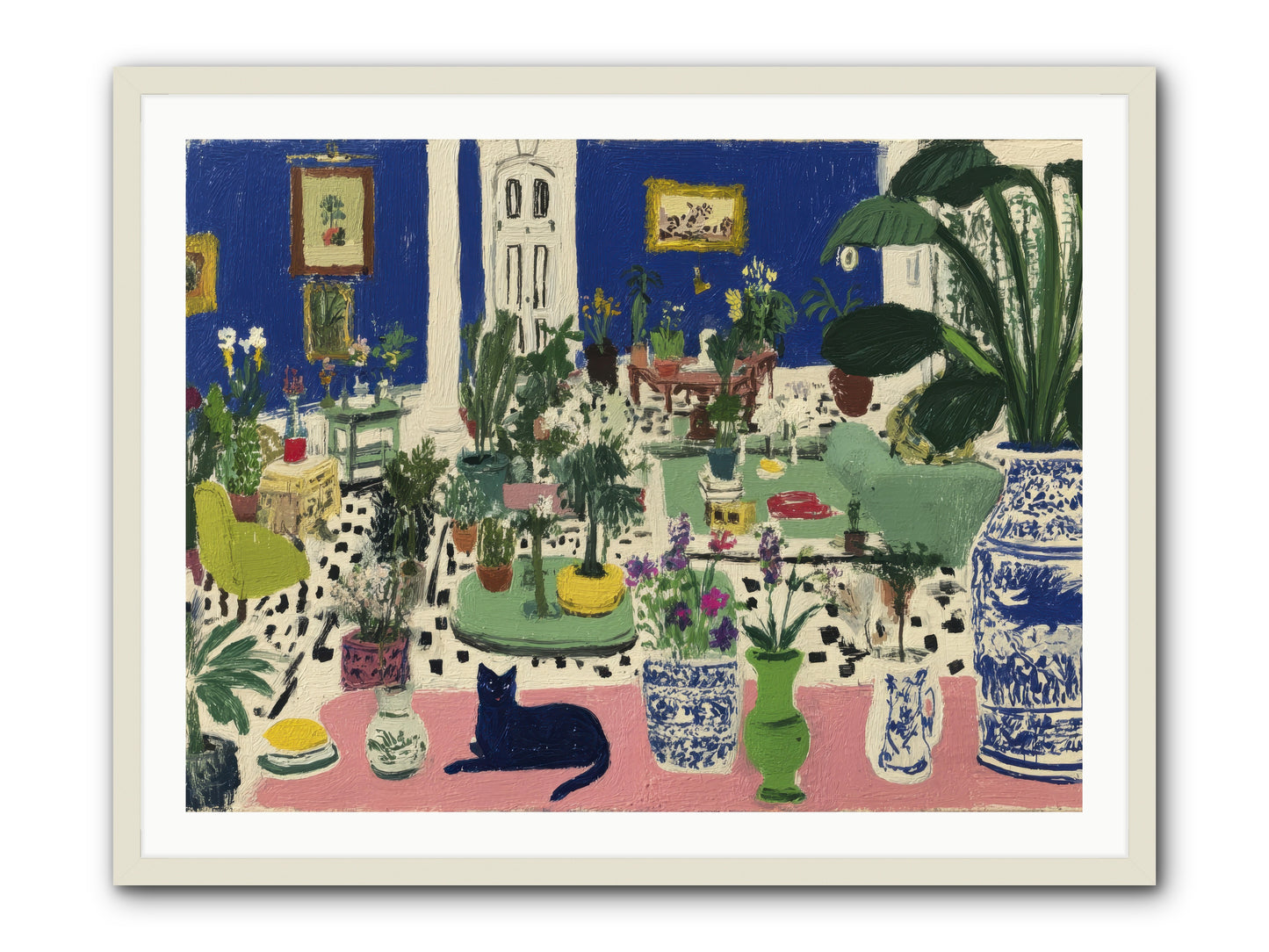 A Paradise of His Own -- Framed Print - White 40x30