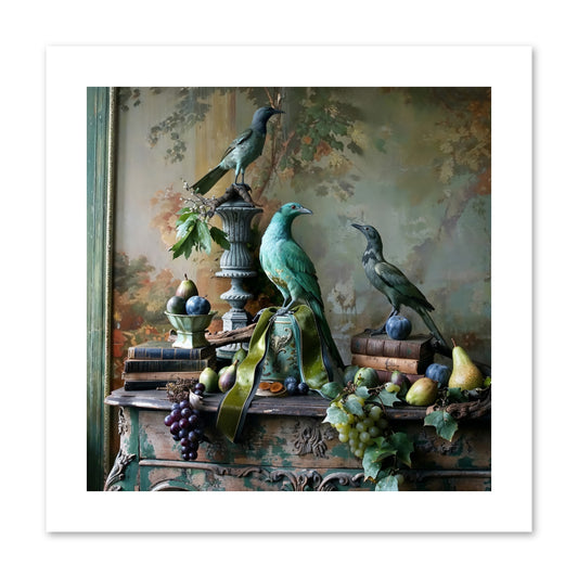 A Parliament Of Feathers -- Paper Print 10x10