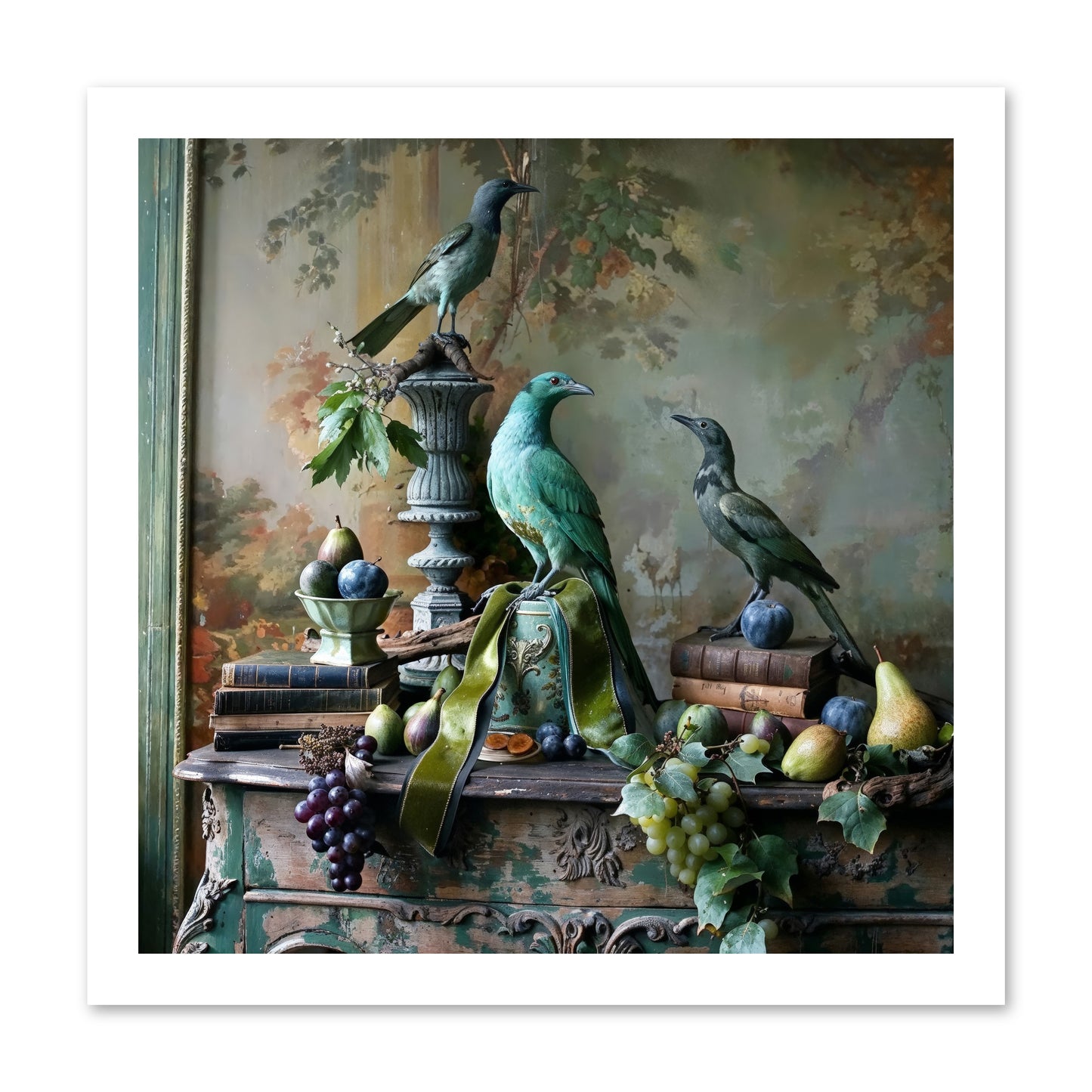 A Parliament Of Feathers -- Loose Canvas Print 16x16
