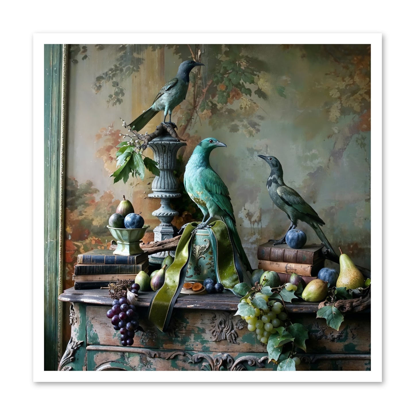 A Parliament Of Feathers -- Loose Canvas Print 30x30