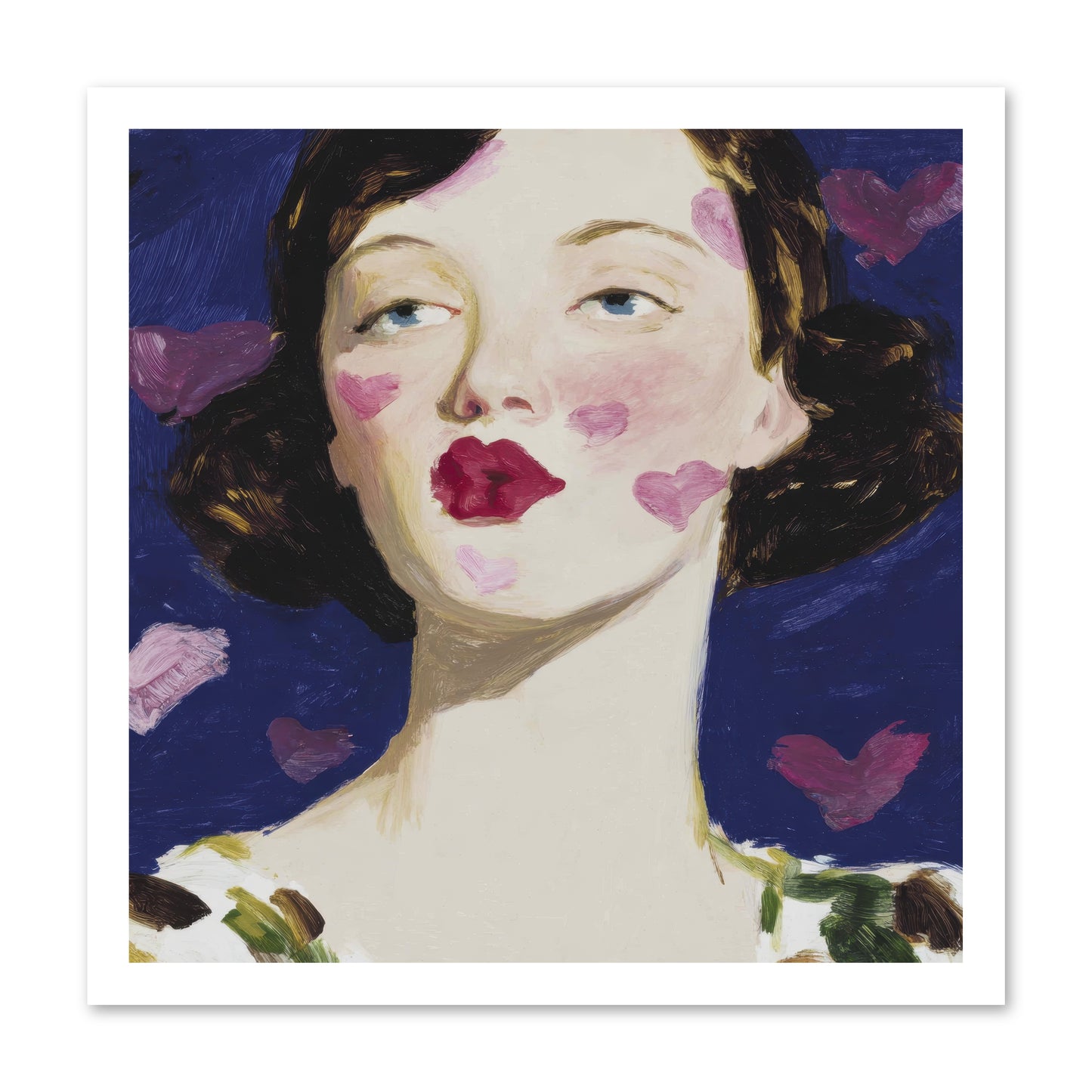 A Parlour For Half-Remembered Kisses -- Loose Canvas Print 20x20