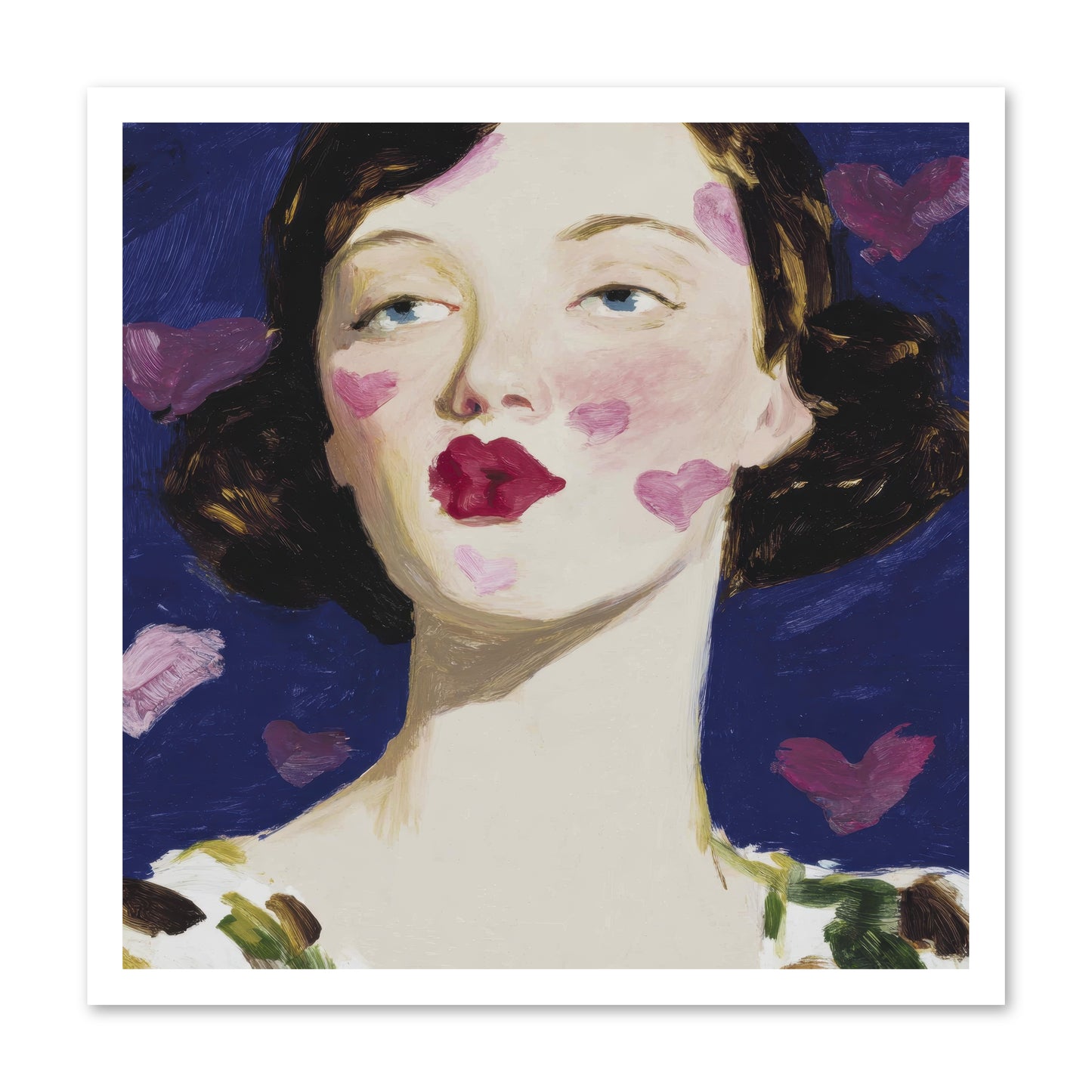 A Parlour For Half-Remembered Kisses -- Loose Canvas Print 24x24