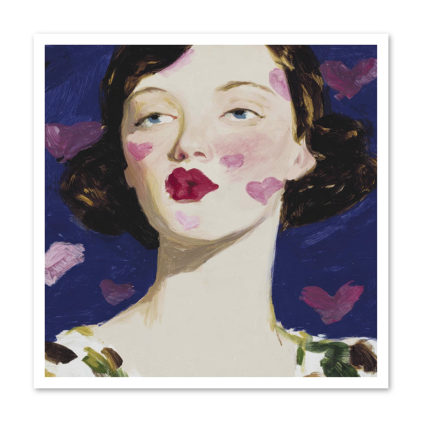 A Parlour For Half-Remembered Kisses -- Loose Canvas Print 30x30