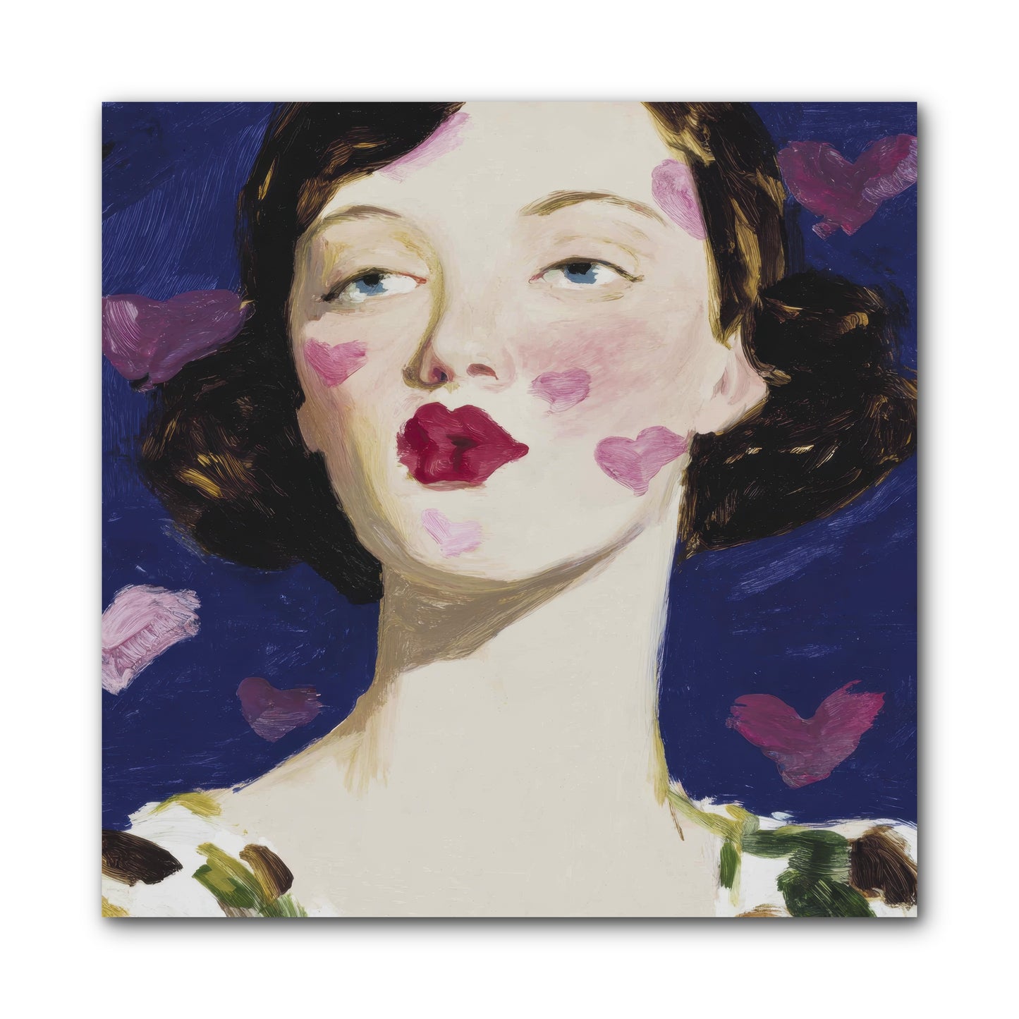 A Parlour For Half-Remembered Kisses -- Wrapped Canvas 10x10