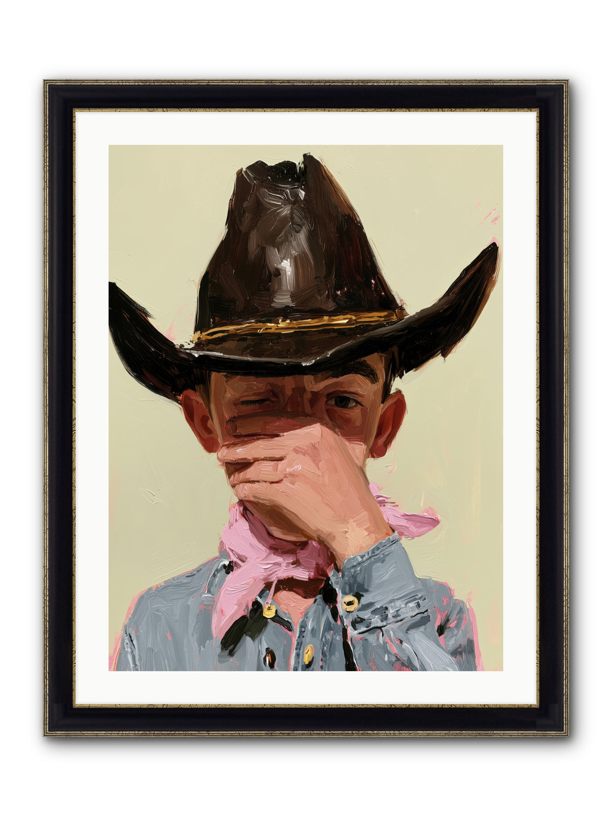 A Pocketful of Spurs REZ — A-Pocketful-of-Spurs_REZ-24x32-Framed-Print-Black-Gold.jpg
