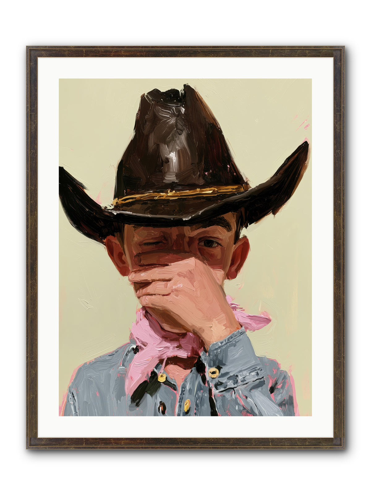 A Pocketful of Spurs REZ — A-Pocketful-of-Spurs_REZ-24x32-Framed-Print-Slimwoods-Black-Gold.jpg