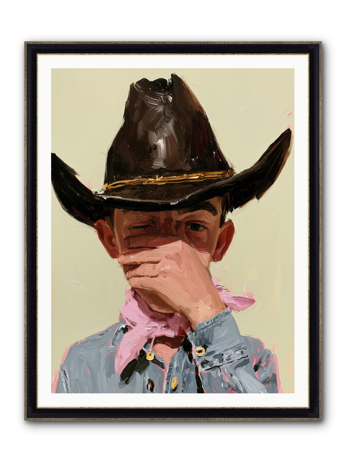A Pocketful of Spurs REZ — A-Pocketful-of-Spurs_REZ-36x48-Framed-Print-Black-Gold.jpg
