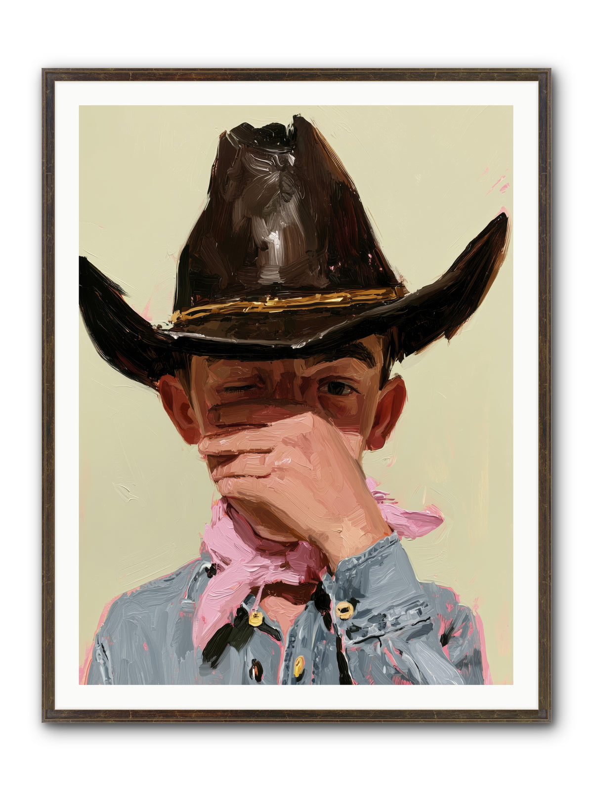 A Pocketful of Spurs REZ — A-Pocketful-of-Spurs_REZ-36x48-Framed-Print-Slimwoods-Black-Gold.jpg