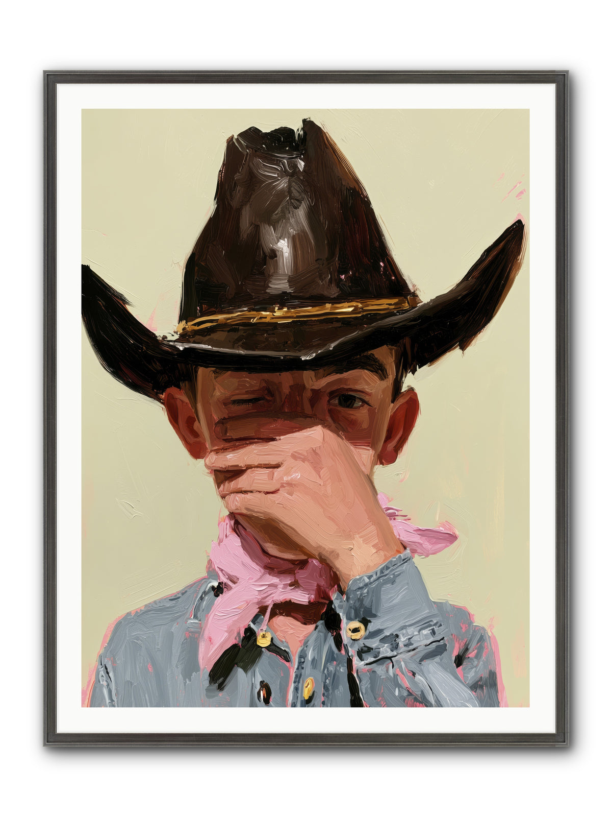 A Pocketful of Spurs REZ — A-Pocketful-of-Spurs_REZ-36x48-Framed-Print-Slimwoods-Black-Silver.jpg