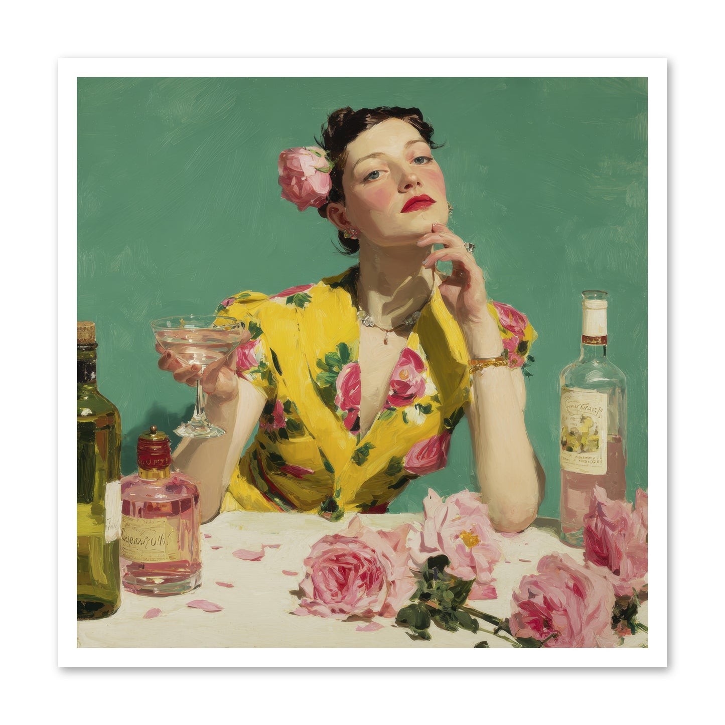 A Promise in Cherry and Cream -- Paper Print 30x30
