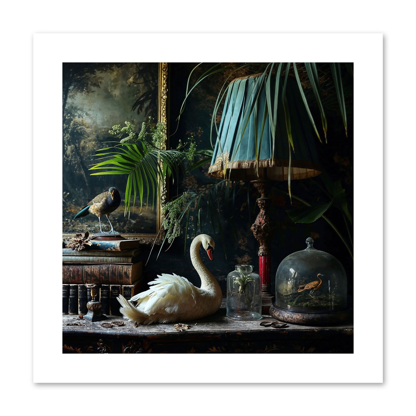 A Quiet Study -- Paper Print 10x10