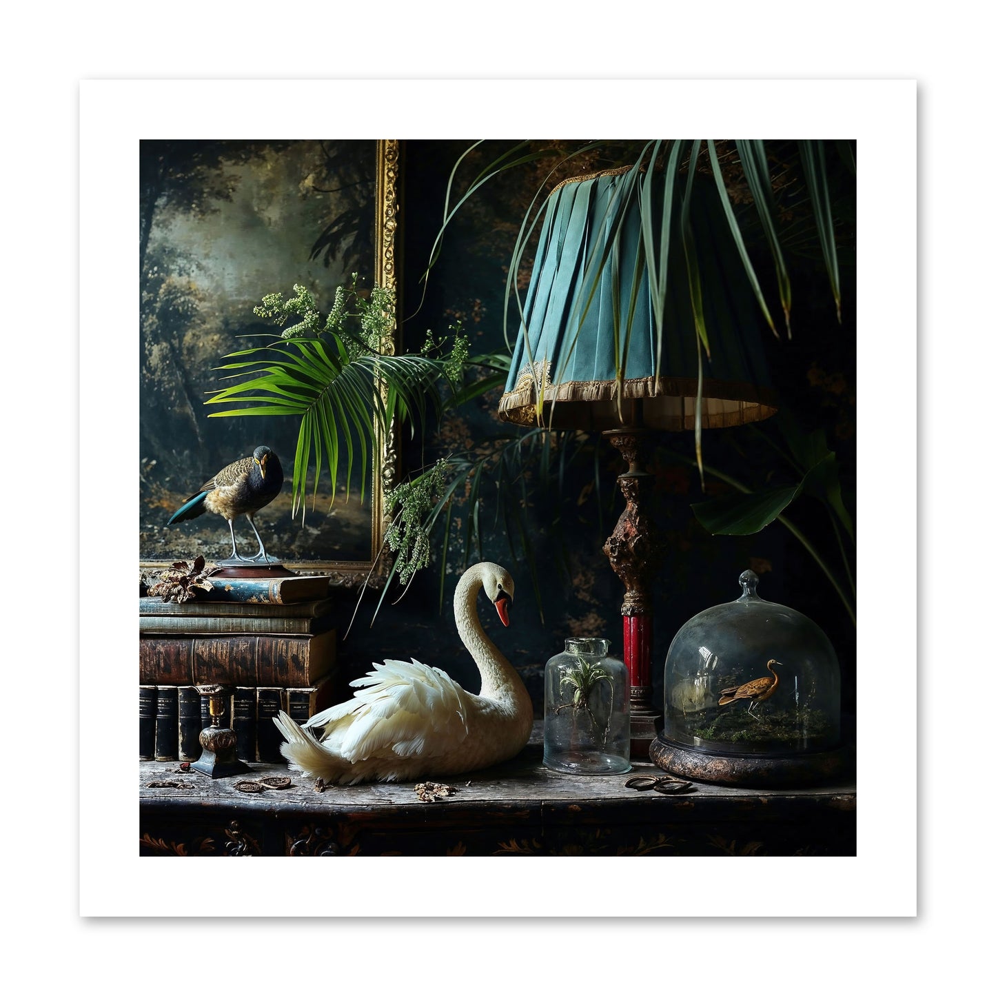 A Quiet Study -- Paper Print 12x12